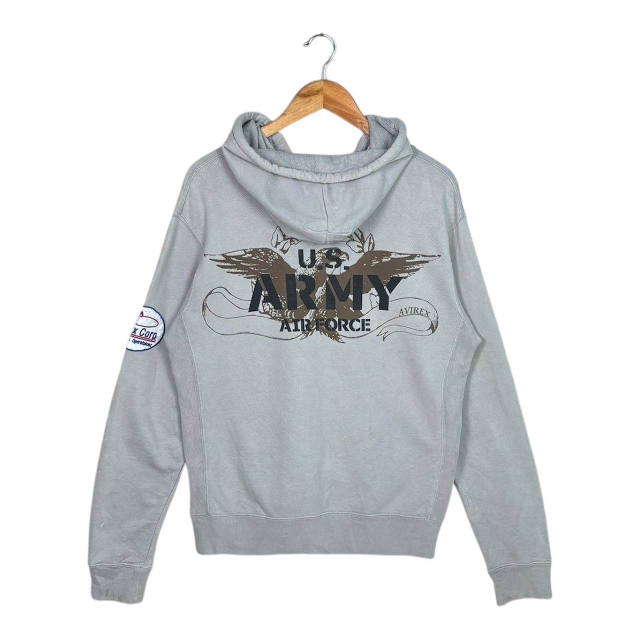 Avirex Avirex US Army Air Force Grey Hoodie Full Zipper Hoodie Size US L / EU 52-54 / 3 - 1 Thumbnail