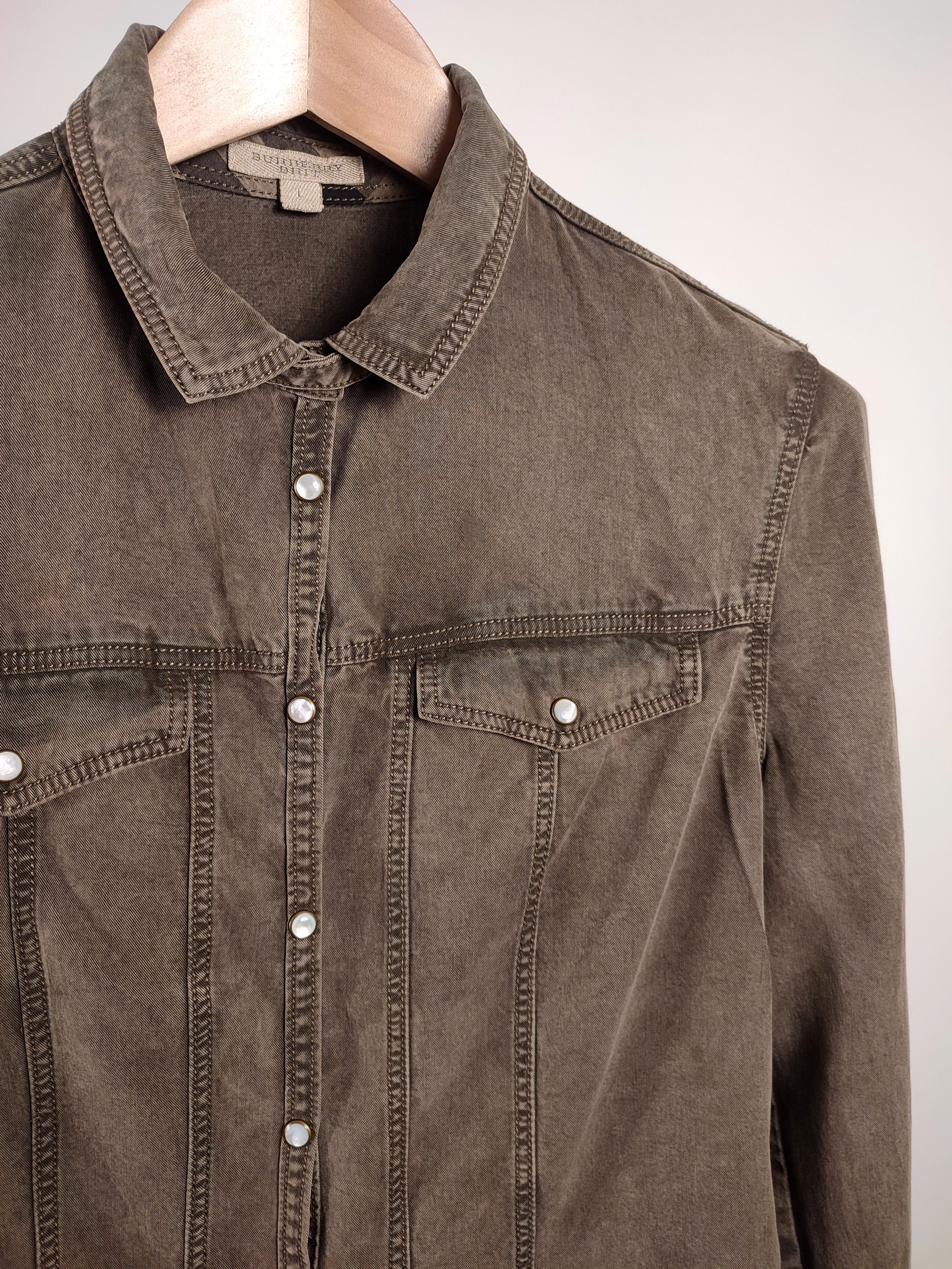Burberry Burberry Viscose Shirt Size L / US 10 / IT 46 - 4 Thumbnail
