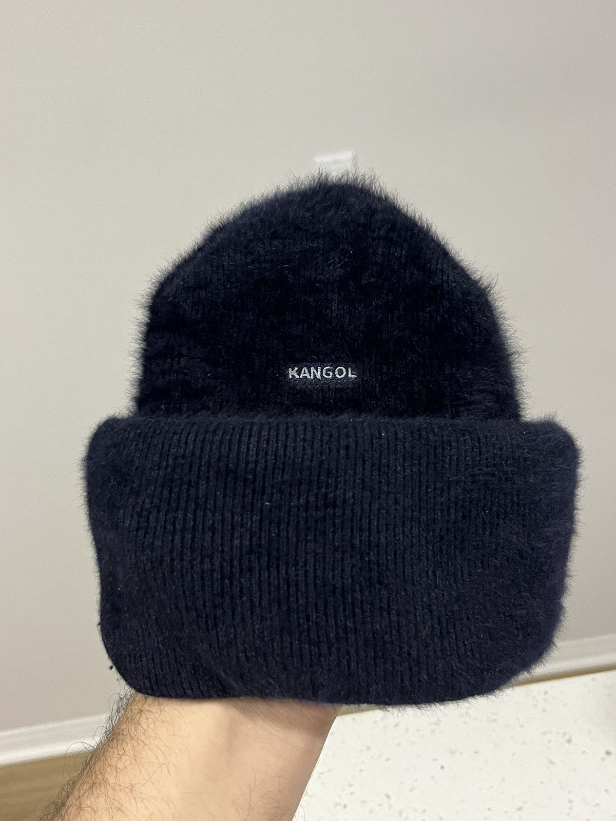 Kangol KANGOL Box Logo Furgora Julie Beanie Rabbit Fur Navy Blue Size ONE SIZE - 3 Thumbnail