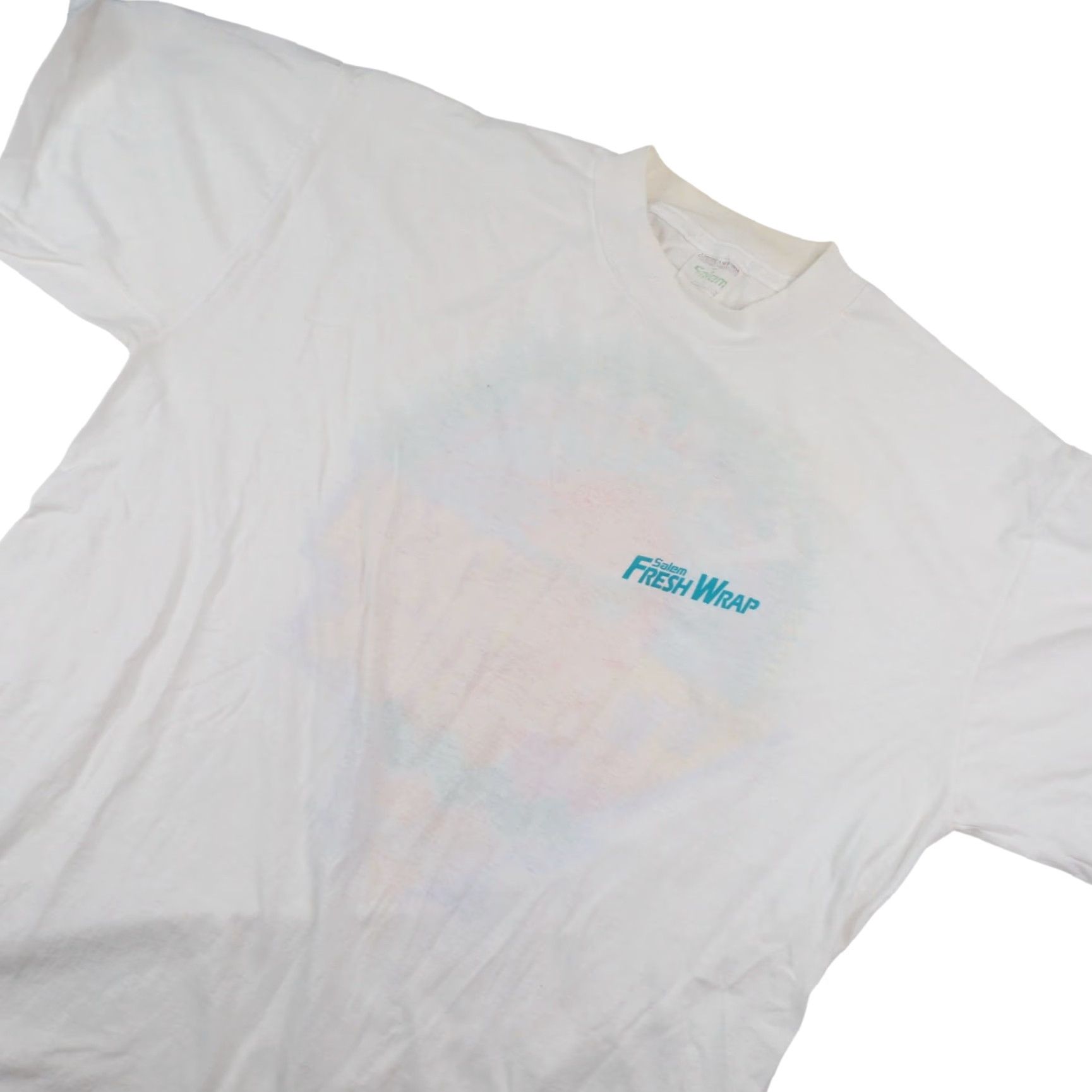 Vintage VINTAGE Salem 1992 Fresh Wrap Graphic Advertisement T Shirt Men XL White Size US XL / EU 56 / 4 - 3 Thumbnail