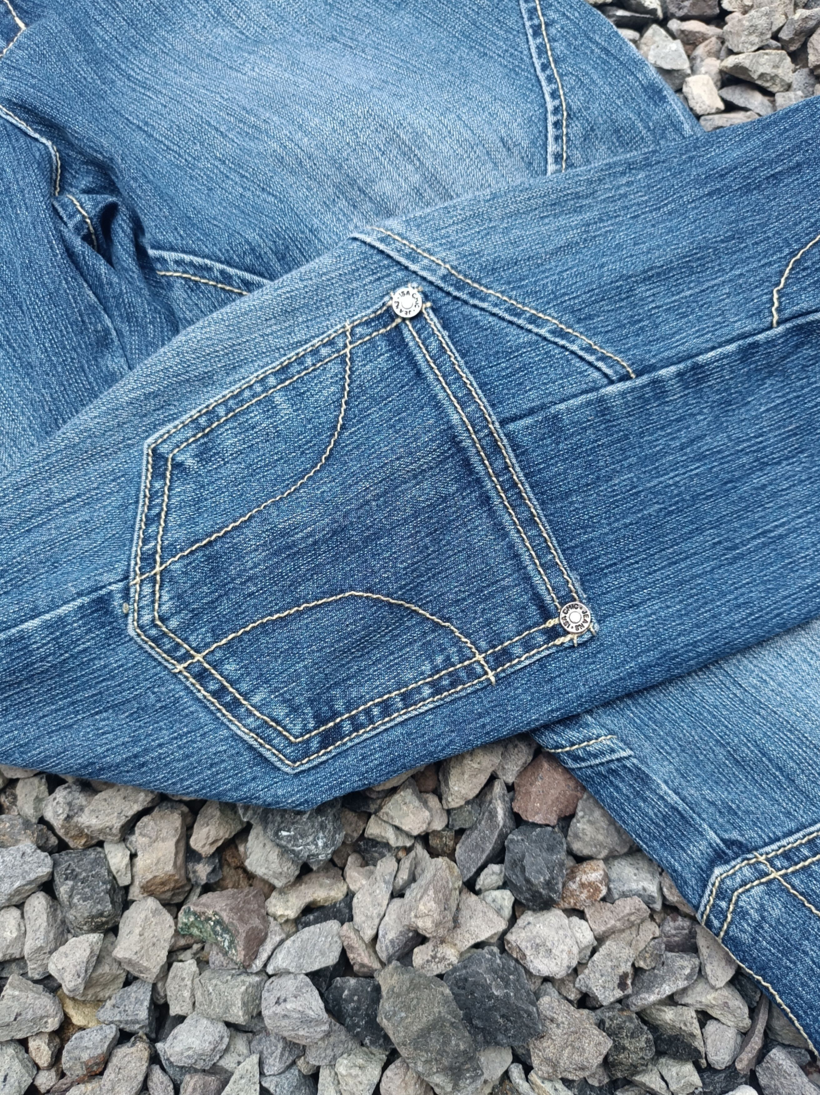 Vintage Reworked - IsaChic Paris Denim Panta Size 26" / US 2 / IT 38 - 5 Thumbnail