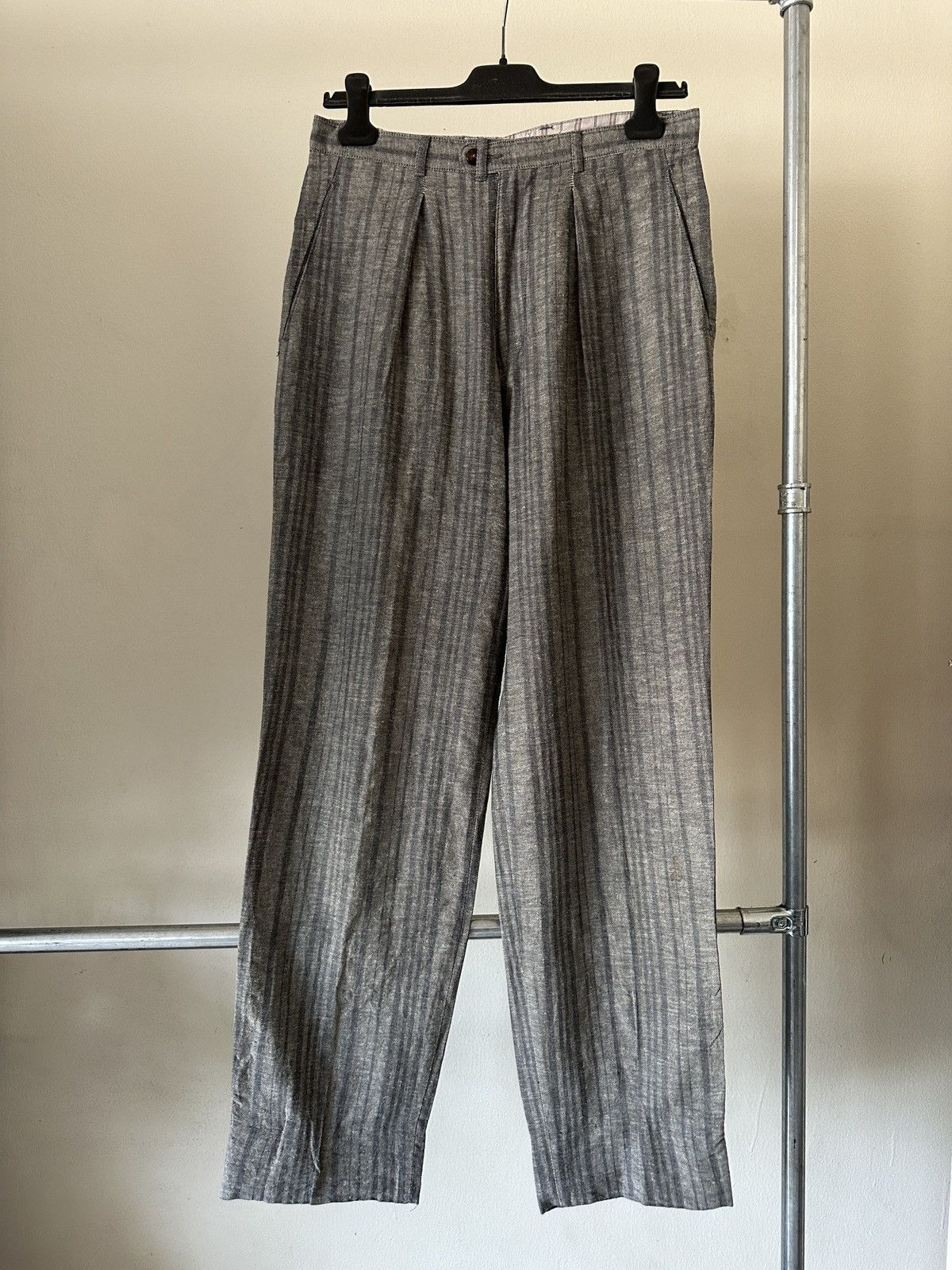 Boneville 1990s Boneville Pleated Front Wide Leg Pant Massimo Osti Era Size US 30 / EU 46 - 8 Thumbnail