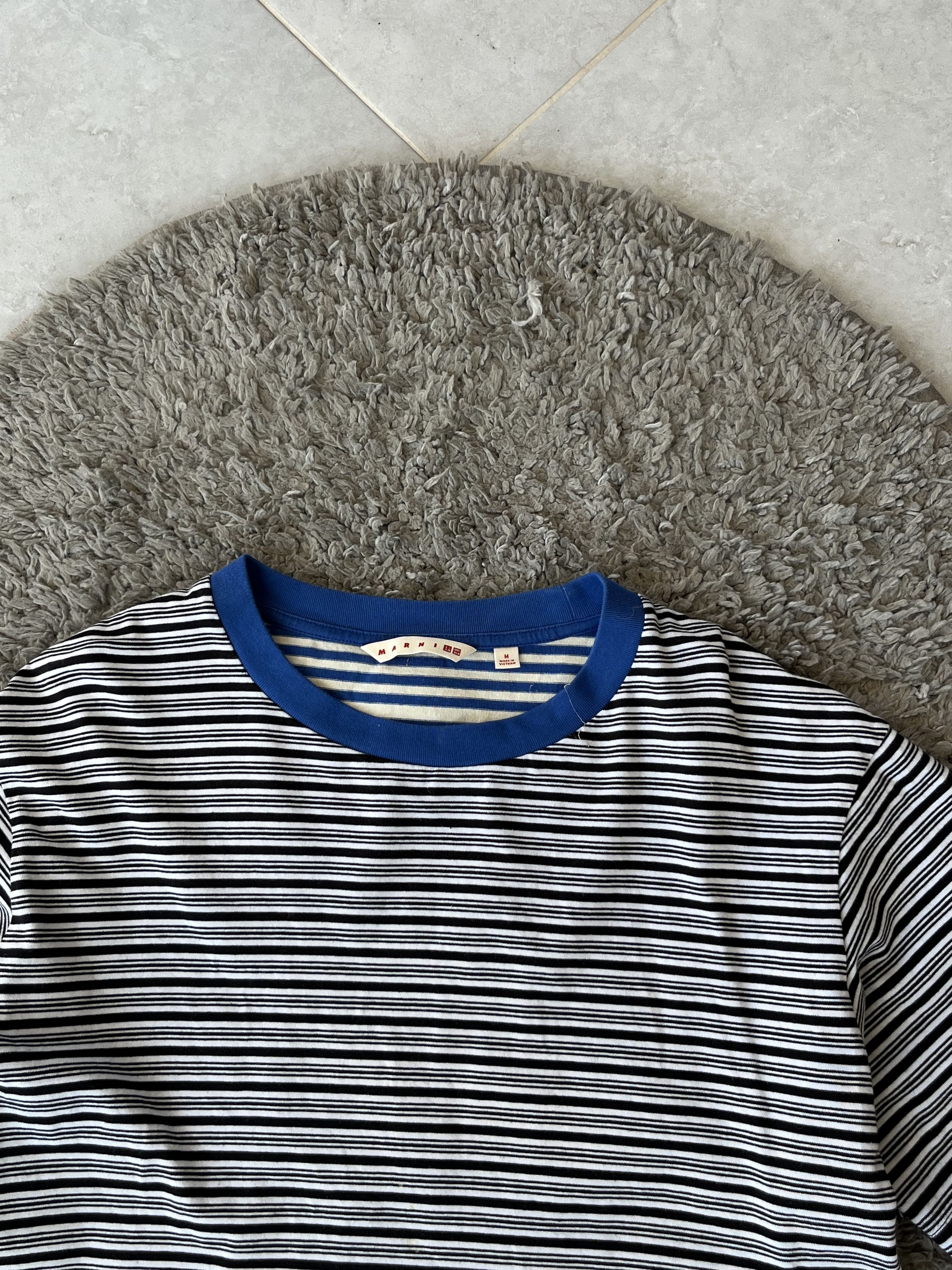 Marni MARNI x H&M Striped T-shirt Relaxed Fit White Color size M Size US M / EU 48-50 / 2 - 5 Thumbnail