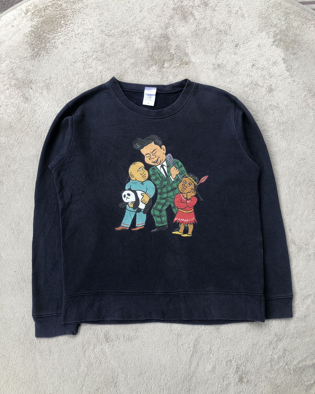 Vintage Vintage 90s Annoying Singer Sweatshirt Size US S / EU 44-46 / 1 - 1 Thumbnail