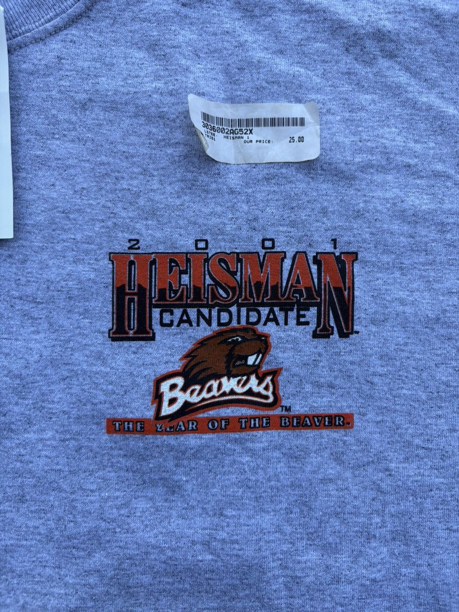 NCAA Vintage 2001 Oregon State “Heisman Candidate L/S Tee Sz 2XL Size US XXL / EU 58 / 5 - 4 Thumbnail