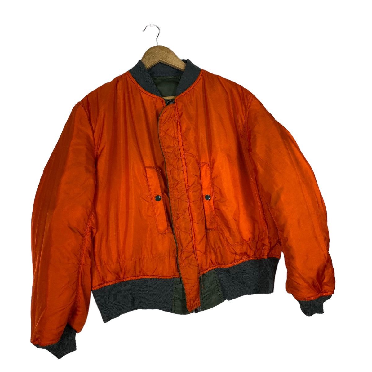 Japanese Brand 80s VINTAGE REVERSIBLE ALPHA RIOT BOMBER JACKET Size US XL / EU 56 / 4 - 10 Thumbnail