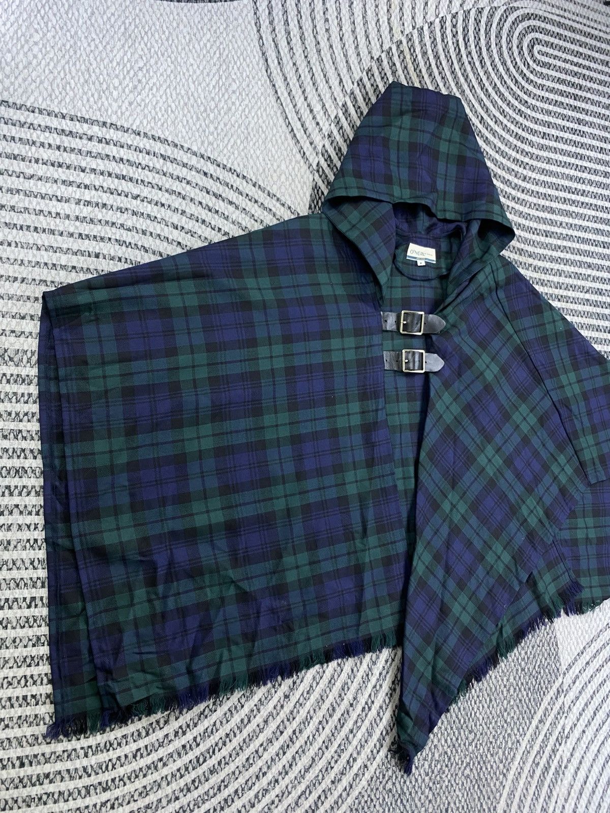 O'Neill Vtg O’neill Of Dublin Wool Plaid Tartan Hooded Cape Jacket Size US XL / EU 56 / 4 - 3 Thumbnail