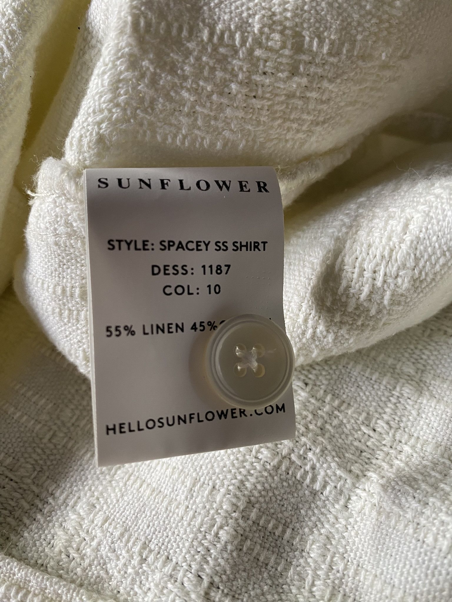 Sunflower NWT - Spacey SS Shirt - Off White Size US S / EU 44-46 / 1 - 8 Thumbnail