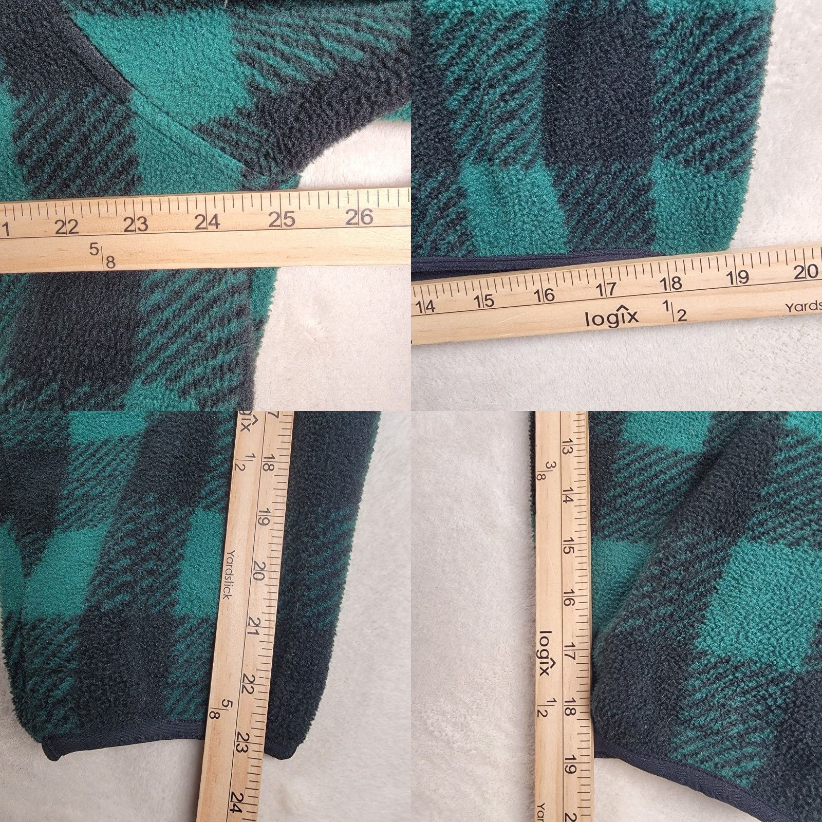 Architect VINTAGE Architect Sweatshirt Shirt Large Mens Green Black Checkered 90s Wool Rich 1/4 Zip Pockets Fleece Size US L / EU 52-54 / 3 - 8 Thumbnail