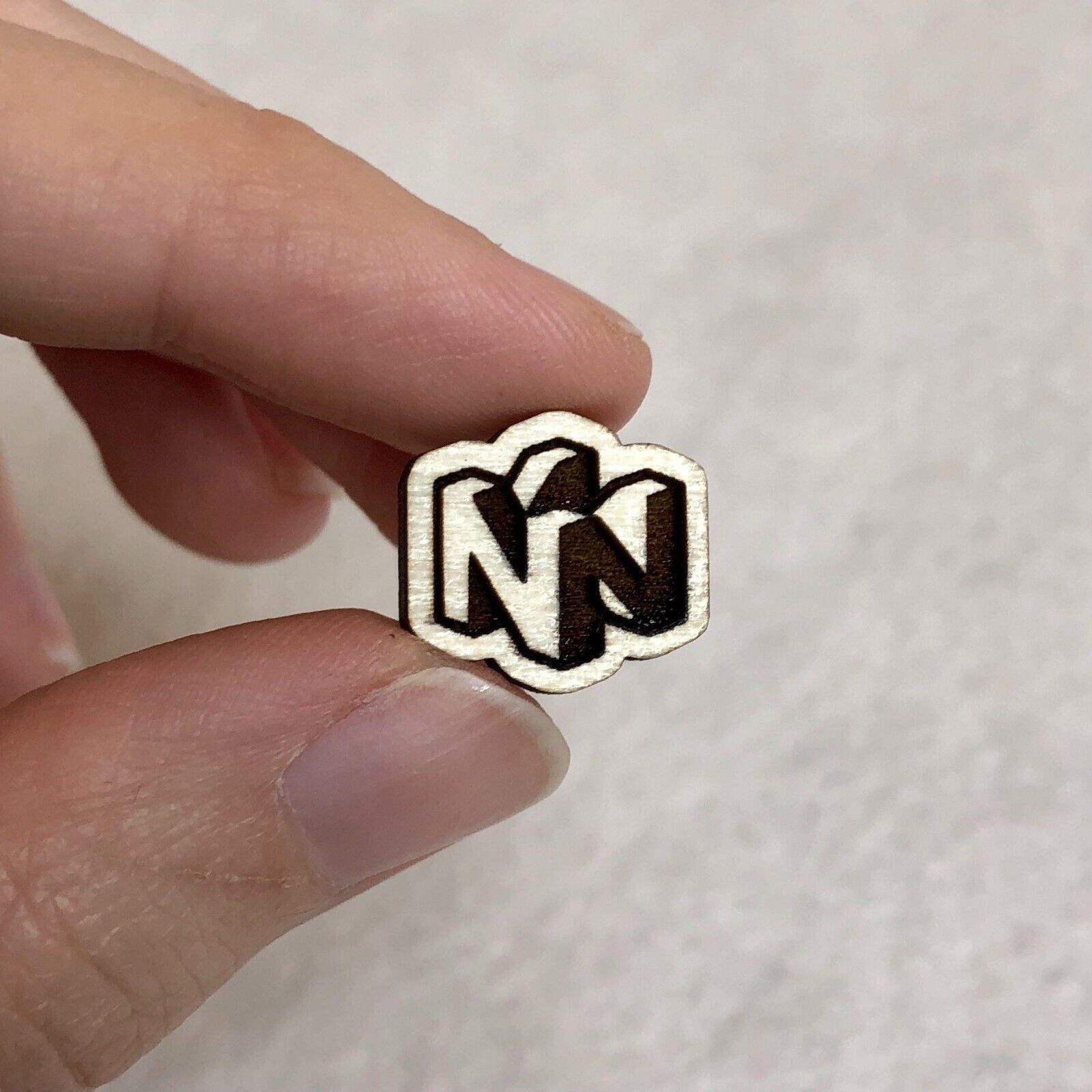 Nintendo Nintendo 64 Logo Wood Stud Earrings Size ONE SIZE - 2 Thumbnail