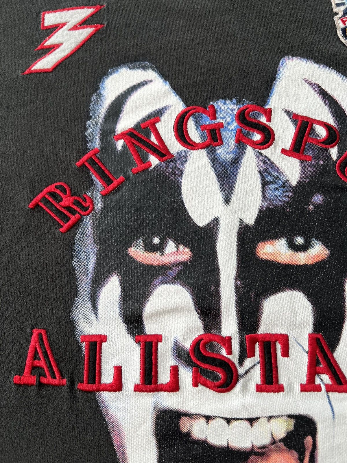 Ringspun Vintage Kiss Ringspun Allstars Ringer Black T-shirt Size US M / EU 48-50 / 2 - 6 Thumbnail