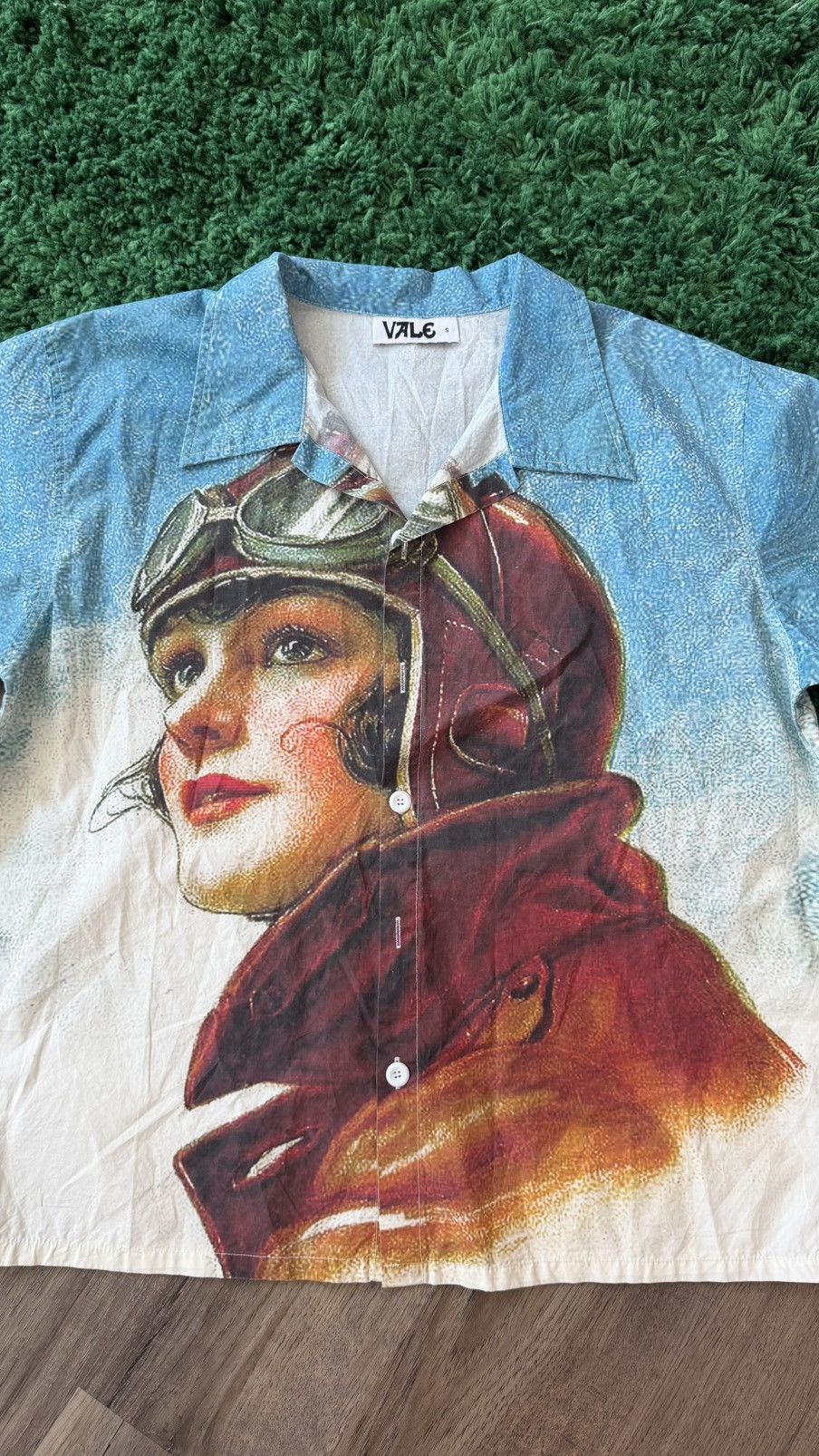 Vale Vale Short Sleeve Button Up Shirt Size US S / EU 44-46 / 1 - 4 Thumbnail