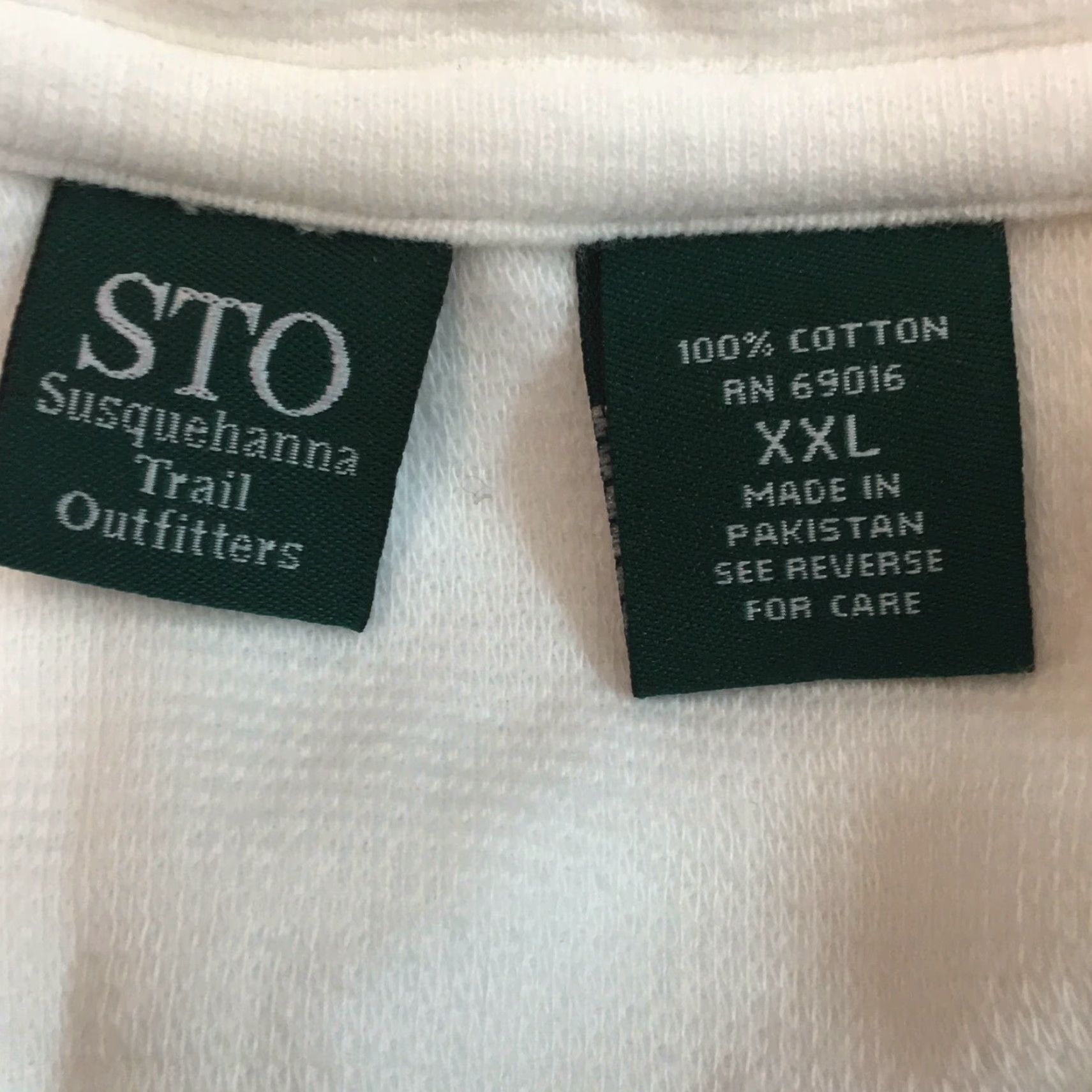 Vintage STO Susquehanna Trail Outfitters Mens Short Sleeve Casual White T-Shirt Size XXL Size US XXL / EU 58 / 5 - 3 Thumbnail