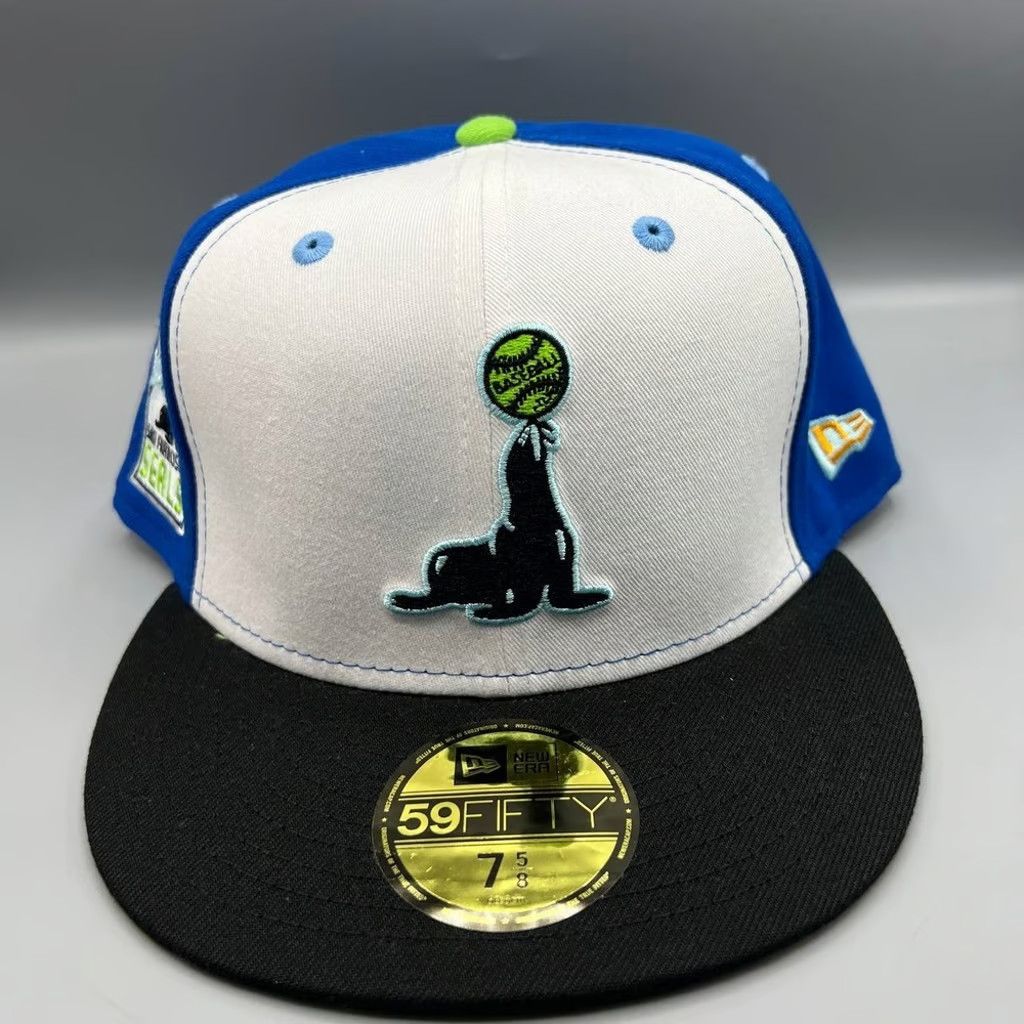 New Era San Francisco Seals Hat Men 7 5/8 White MiLB Fitted Cap Size ONE SIZE - 3 Thumbnail
