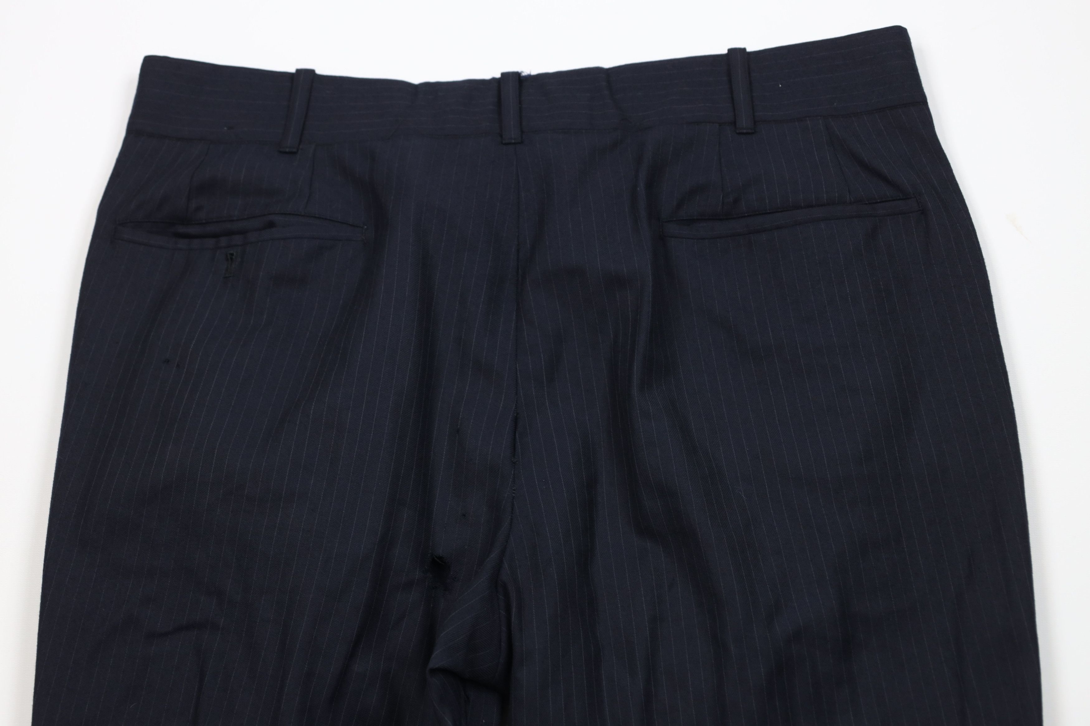 Vintage Vintage 70s Streetwear Wool Striped Wide Leg Chino Pants Size US 38 / EU 54 - 11 Thumbnail