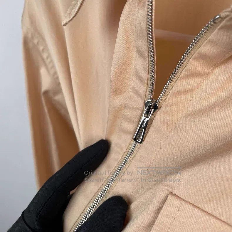 Hermes Hermes Khaki Pocket Ring Buckle Zipper Shirt Jacket, 100% Size XXS / US 00 / IT 34 - 6 Thumbnail