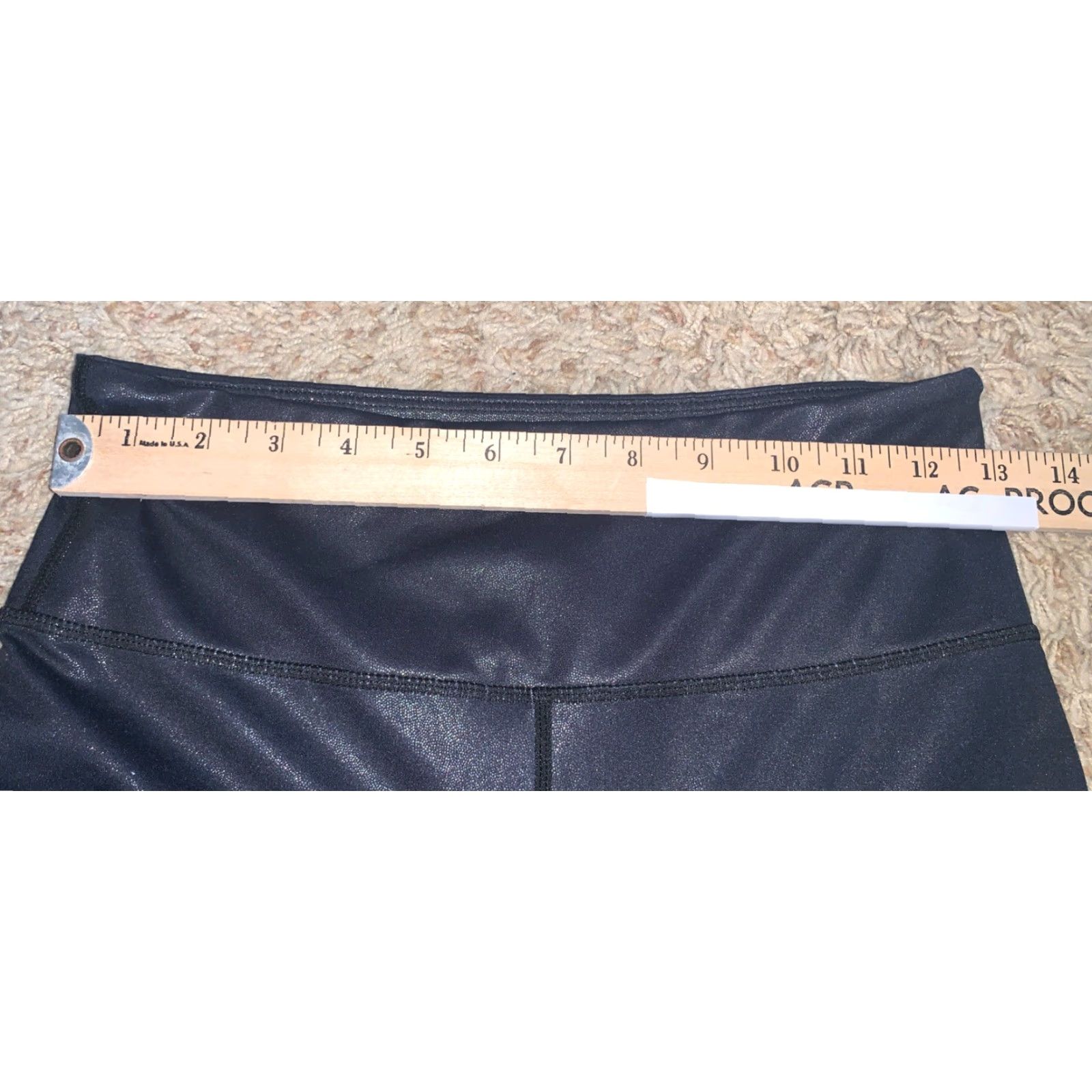 Vintage Zyia Active Leggings Ombre Black White Sz 6-8 Stretch Ankle Inseam 25 in Workout Athleisure Activewear Womens Regular XS? No — Sz 6 correct Size 28" / US 6 / IT 42 - 3 Thumbnail