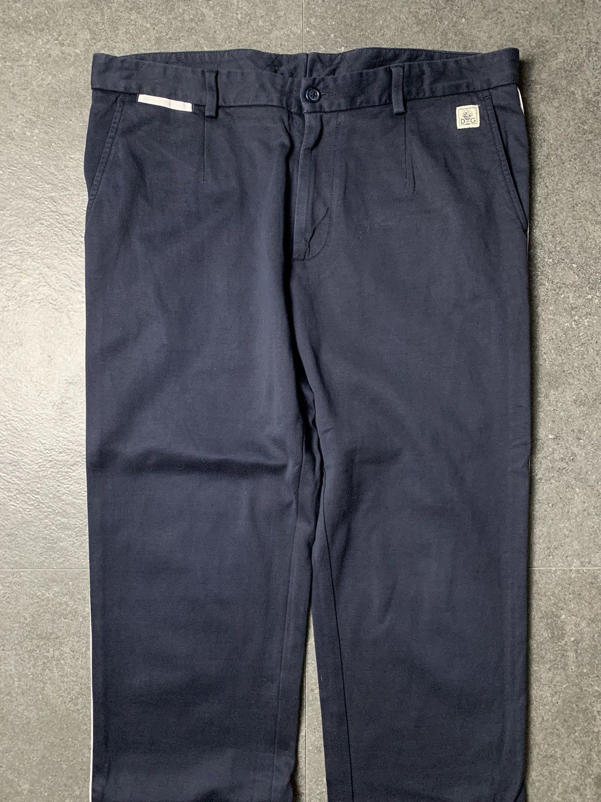Dolce & Gabbana 2000s Dolce & Gabbana Casual White Line Trousers Size US 33 - 3 Thumbnail