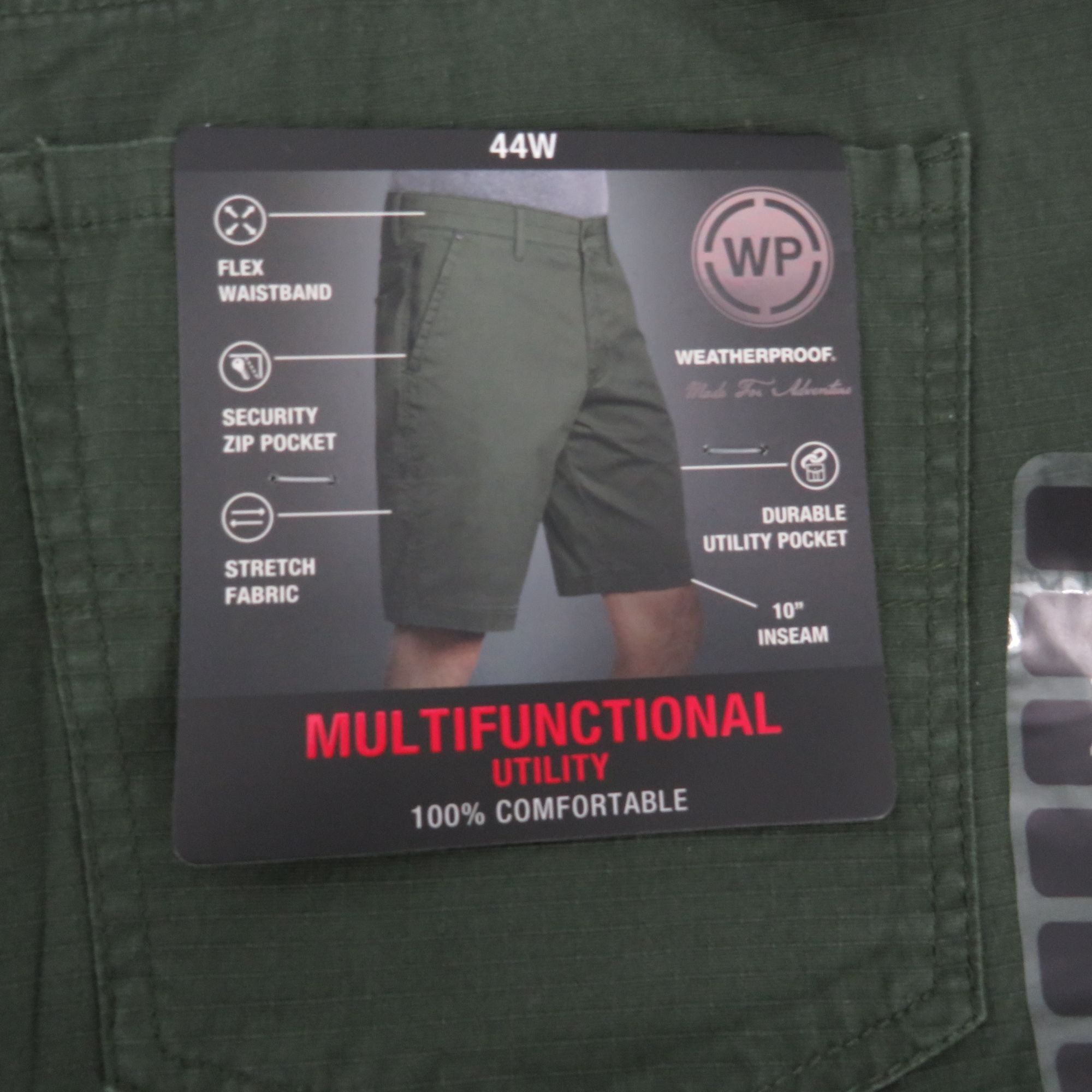 Weatherproof Weatherproof Multifunctional Utility Shorts 44 Ivy Green Str Size US 44 / EU 60 - 3 Thumbnail