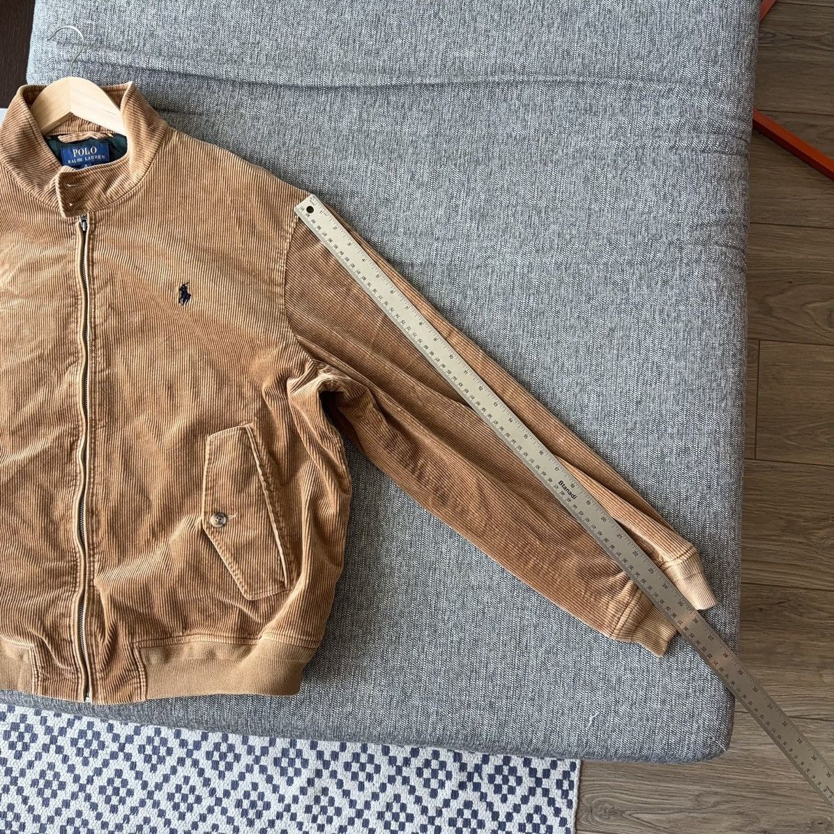 Polo Ralph Lauren Corduroy Bomber Jacket Plaid Flannel Lined Size US XL / EU 56 / 4 - 18 Thumbnail