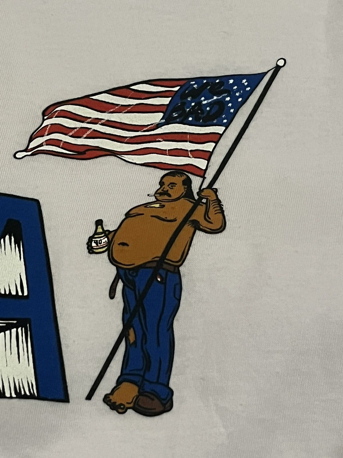 RIPNDIP RIpndip USA White Tee Shirt Size Large Size US L / EU 52-54 / 3 - 5 Thumbnail