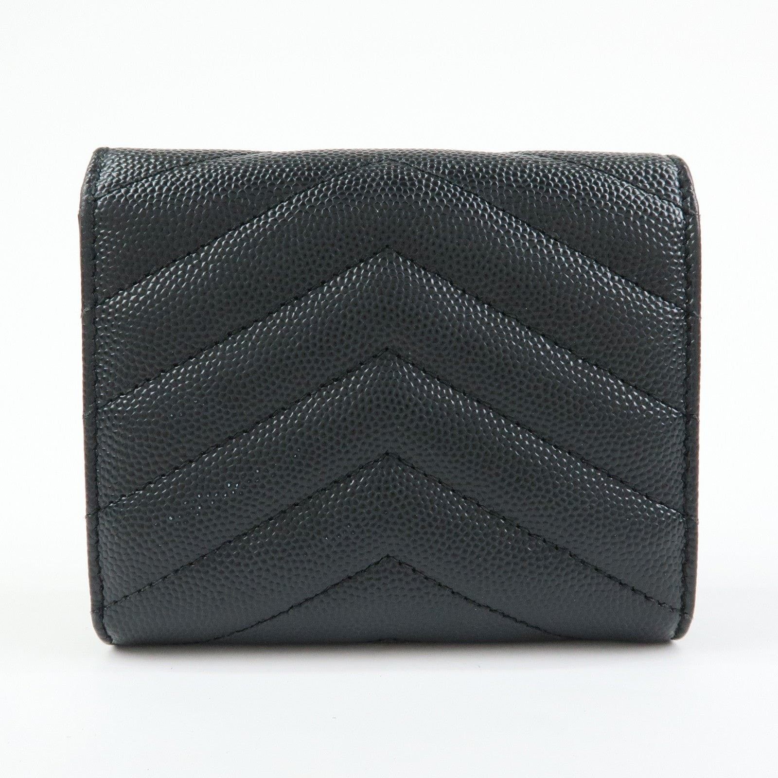 Saint Laurent Paris Saint Laurent Monogram Matelasse Compact Wallet Calfskin Size ONE SIZE - 2 Thumbnail