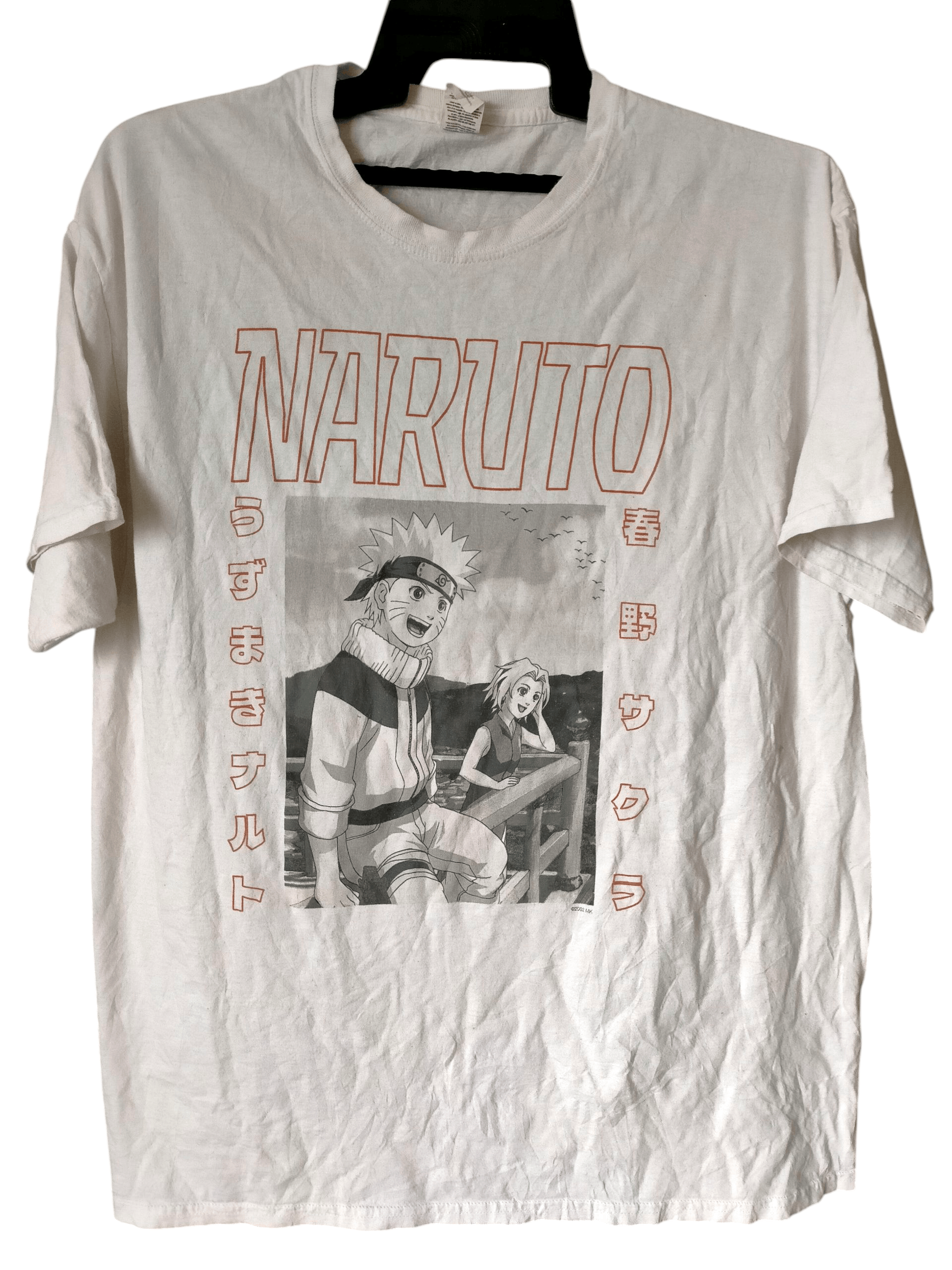 Anime Vintage Naruto 2002 White Tee XL Size US XL / EU 56 / 4 - 2 Thumbnail