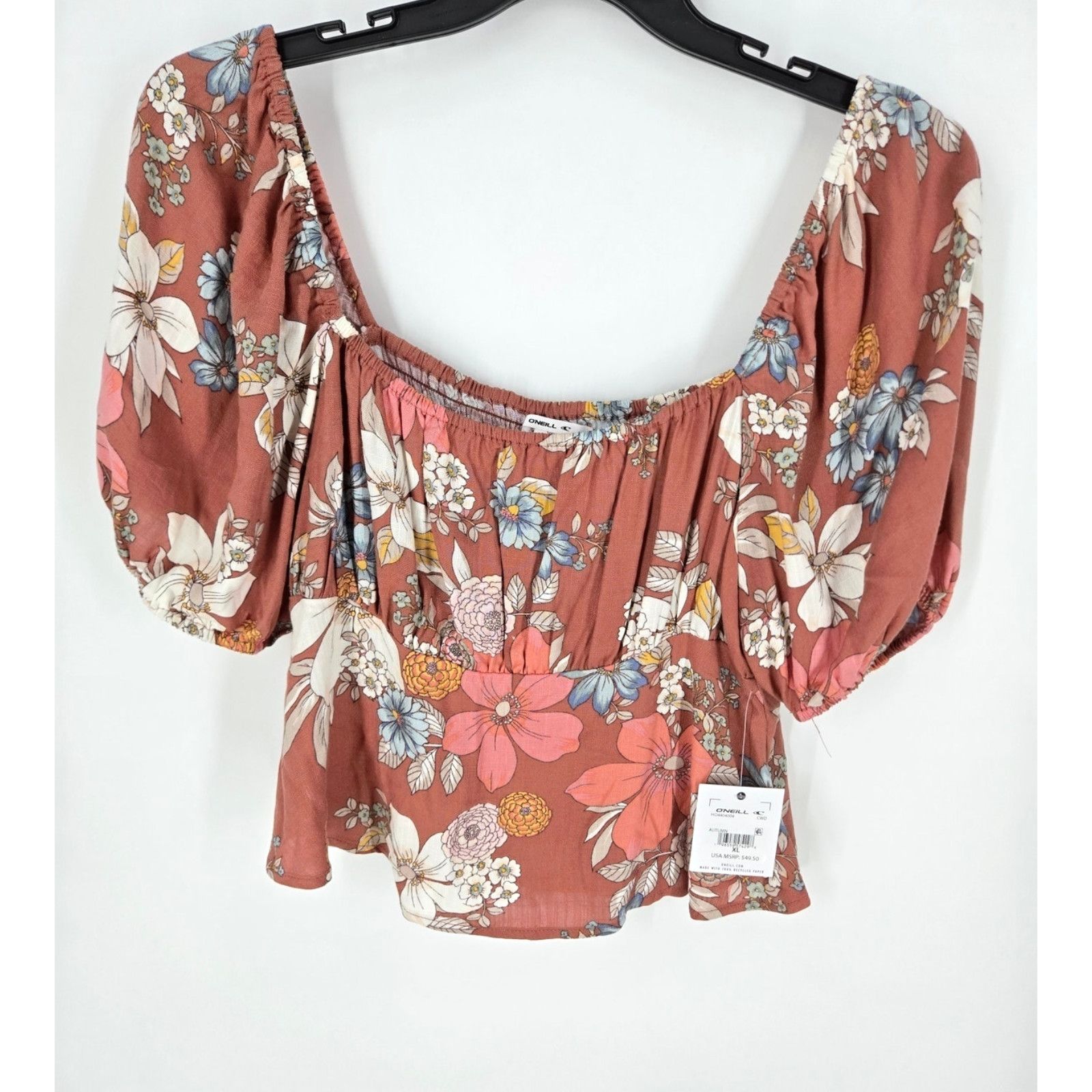 O'Neill NEW O'Neill Autumn Babydoll Woven Top in Size S Size S / US 4 / IT 40 - 4 Thumbnail