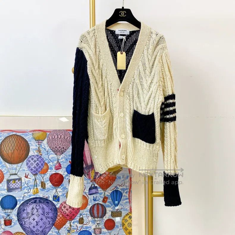 Thom Browne Thom Browne Padded knit cardigan Size US M / EU 48-50 / 2 - 1 Thumbnail