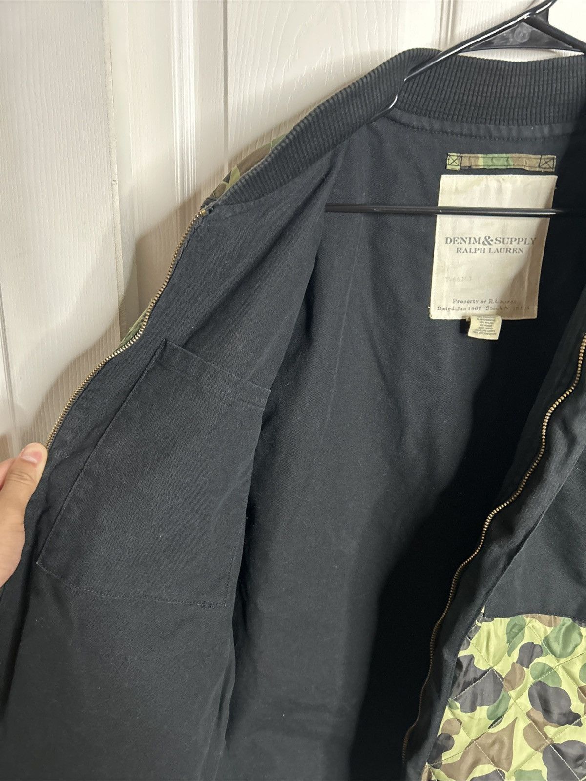 Denim & Supply Ralph Lauren Denim and Supply Ralph Lauren Camo Bomber Jacket Size US XL / EU 56 / 4 - 5 Thumbnail