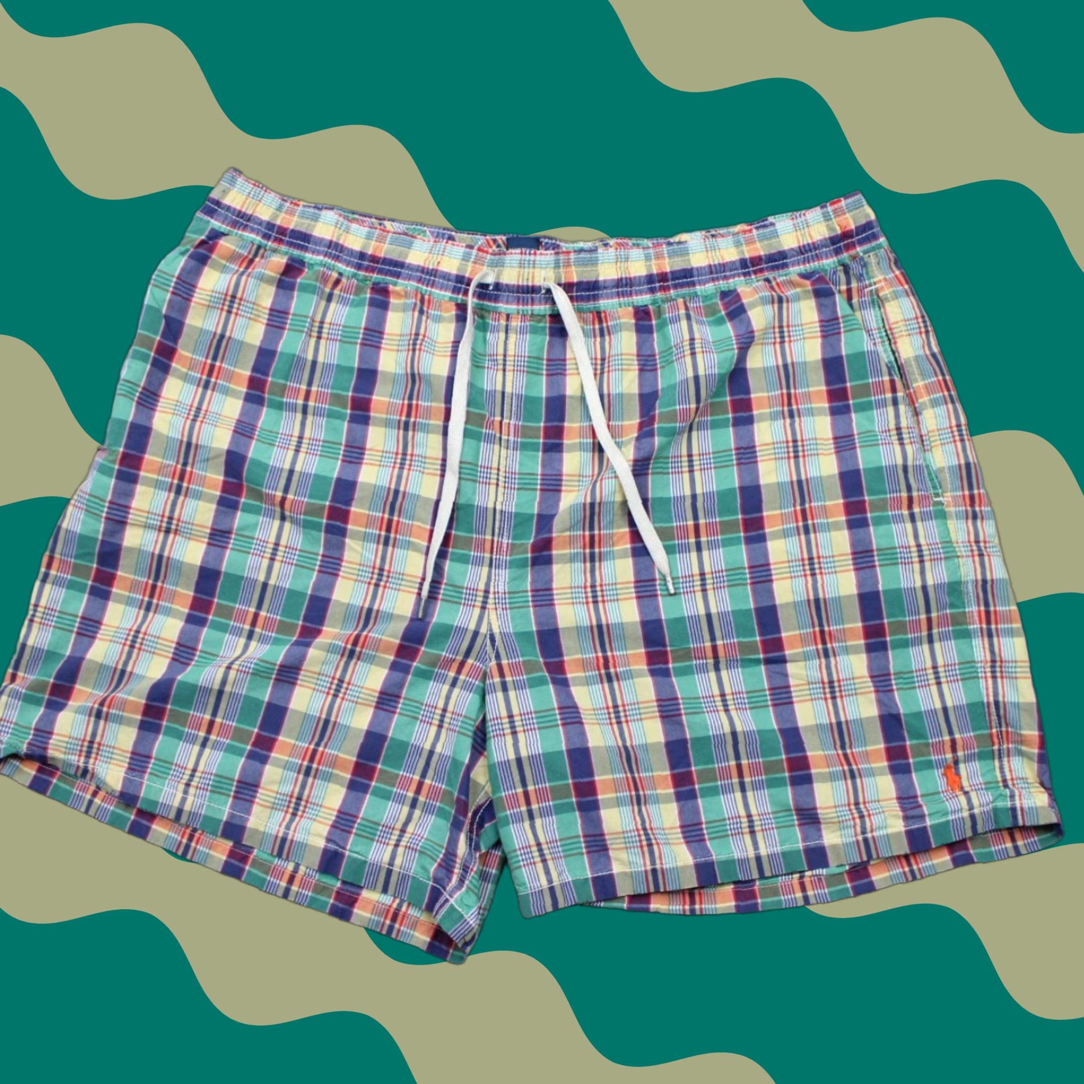 Polo Ralph Lauren Polo Ralph Lauren Swim Trunks Men 2XB XXL-Big Blue Trunks Beach Hawaiian Size US XXL / EU 58 / 5 - 1 Thumbnail