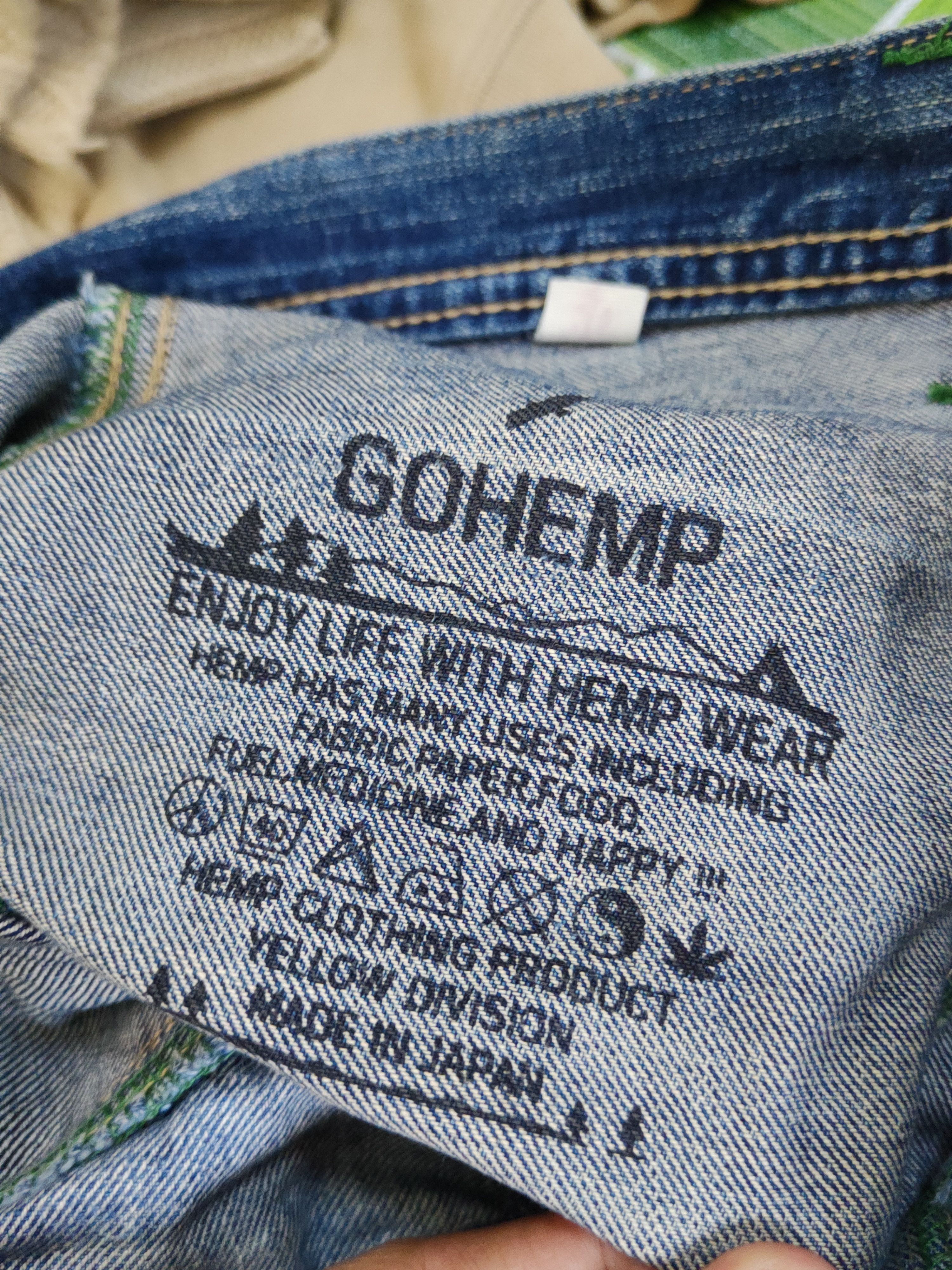 Japanese Brand Gohemp made in japan Distressed Ripped denim Jeans #W1573 Size US 30 / EU 46 - 16 Thumbnail