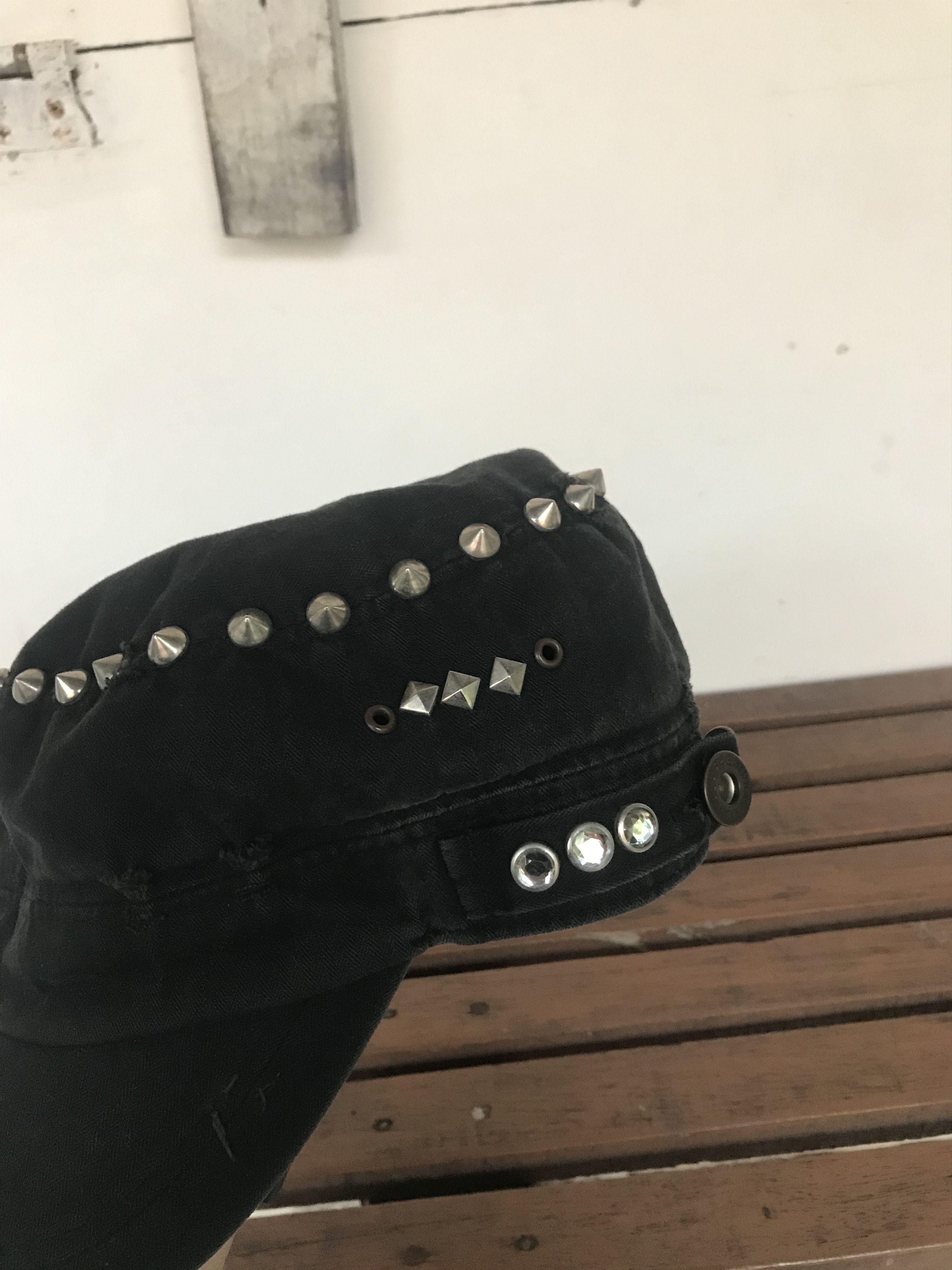 Beauty Beast × If Six Was Nine × Japanese Brand Y2K Distressed Studded Patrol Cap Size ONE SIZE - 6 Thumbnail