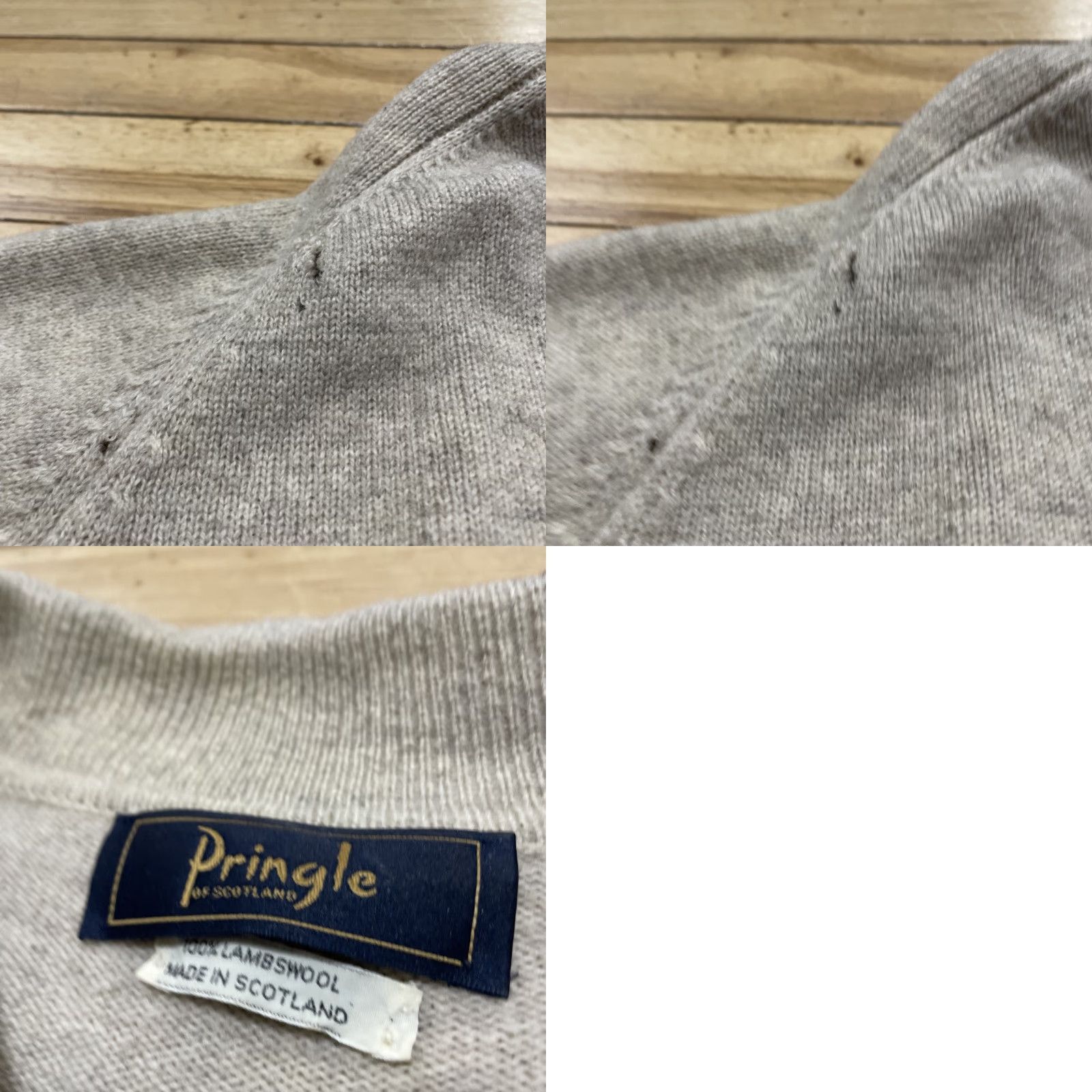 Pringle Of Scotland VTG Pringle of Scotland Sweater Mens L Brown Oversized Grunge Wool Lambswool PullOver Knit Casual Winter Fall Spring Knitwear Size US L / EU 52-54 / 3 - 11 Thumbnail