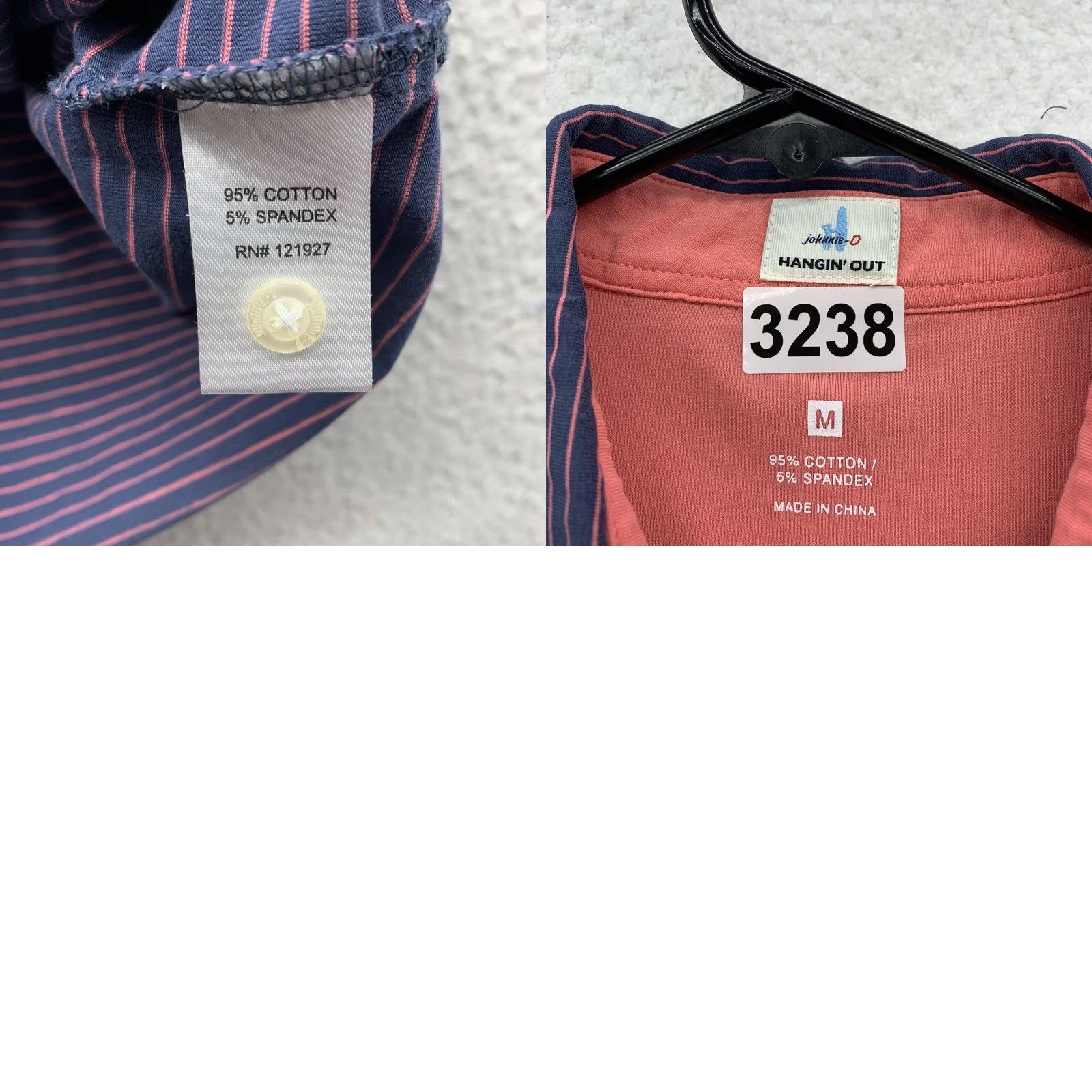 johnnie-O johnnie-O Polo Shirt Mens M Hangin' Out Golf Blue Pink Striped Preppy Dad Shirt Polo Mens M Blue Pink Striped Golf Preppy Dad Size US M / EU 48-50 / 2 - 8 Thumbnail