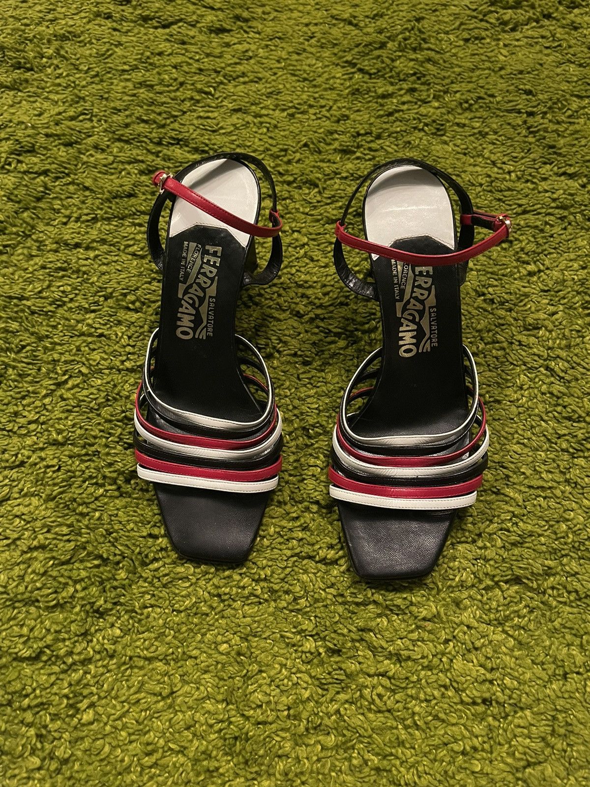 Designer × Salvatore Ferragamo Salvatore Ferragamo luxury real leather heels sandals Size US 8.5 / IT 38.5 - 2 Thumbnail