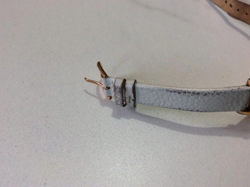 Designer Olivia ladies grey leather strap watch Size ONE SIZE - 3 Thumbnail