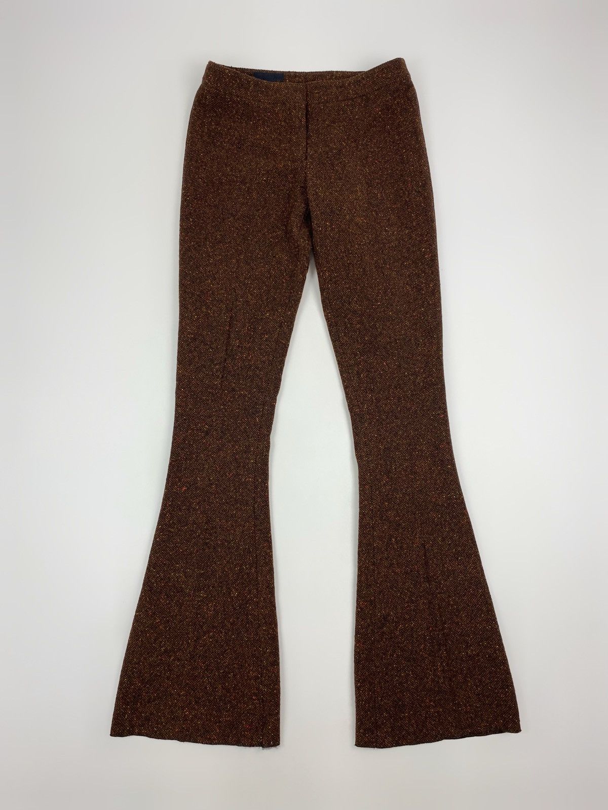 Burberry Prorsum Burberry Prorsum Tangerine Tweed Flared Pants Size 30" / US 8 / IT 44 - 1 Thumbnail