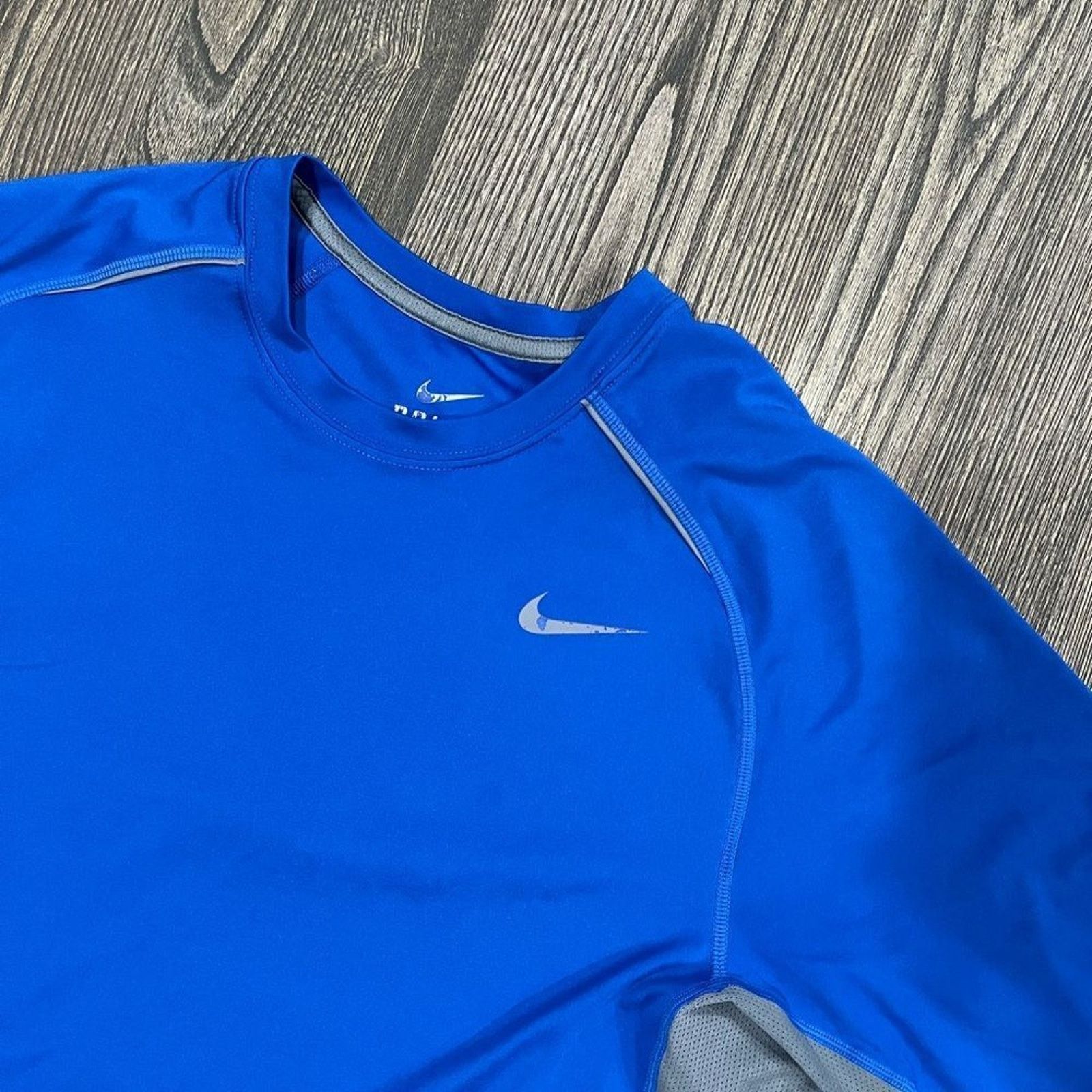 Nike Nike T Shirt Medium Mens Blue Gray Short Sleeves Legacy Size US M / EU 48-50 / 2 - 5 Thumbnail