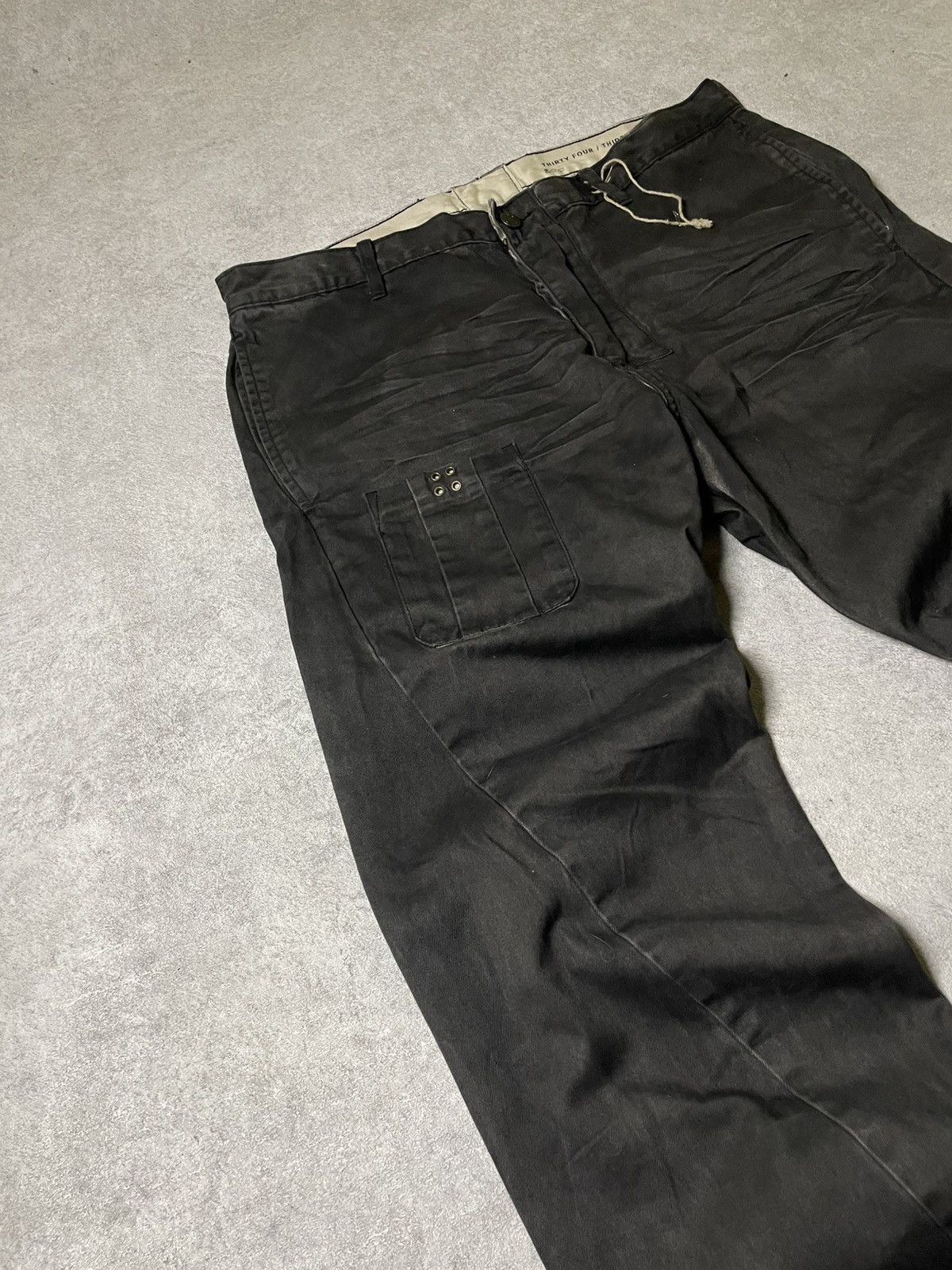Allsaints Skull Allsaints Rick Owens Style Drop Crotch Jeans Size US 32 / EU 48 - 3 Thumbnail