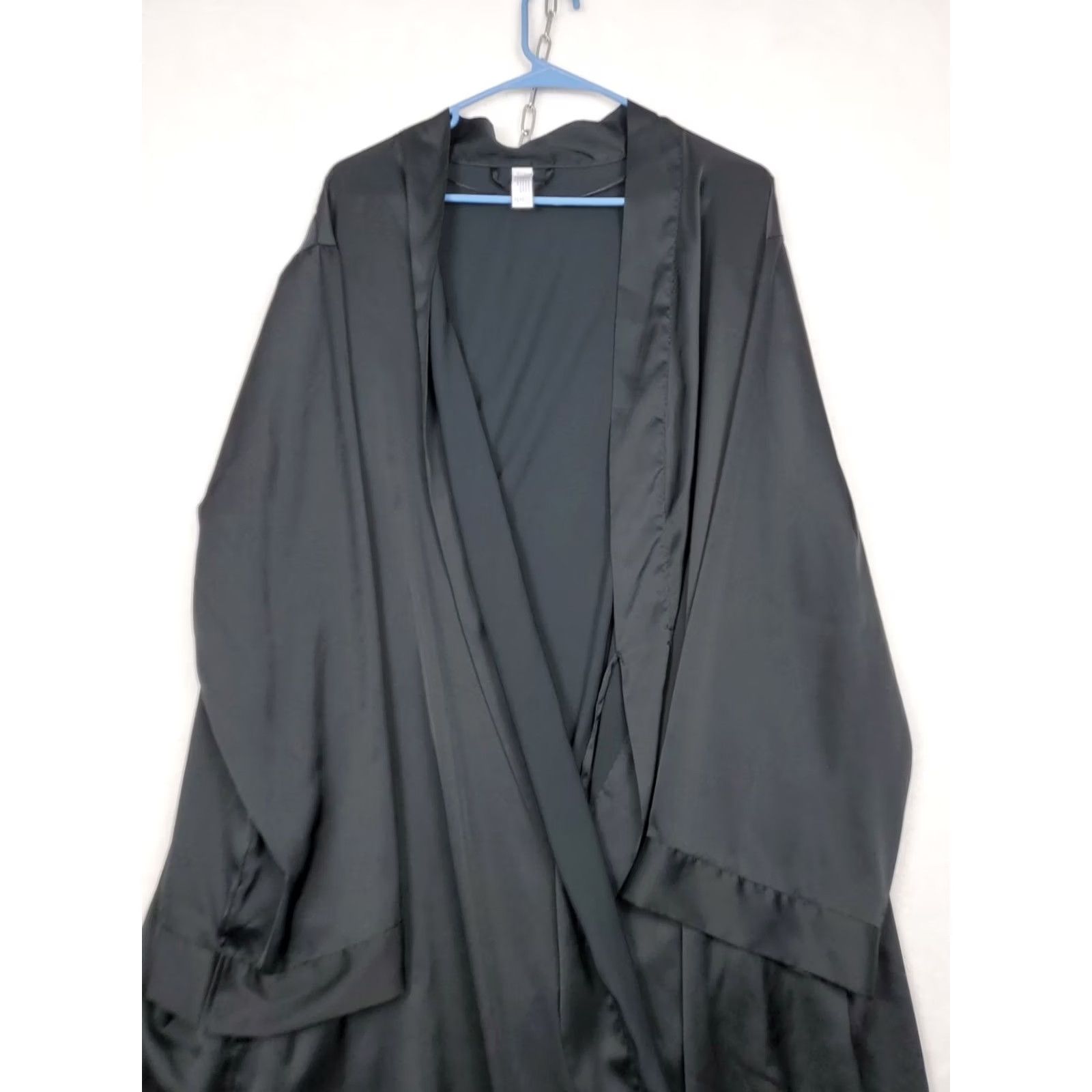 Vintage VINTAGE Stars Above Black Sheer Robe Womens XL/XXL Intimate Sleepwear Wrap Sexy Lingerie Size ONE SIZE - 4 Thumbnail