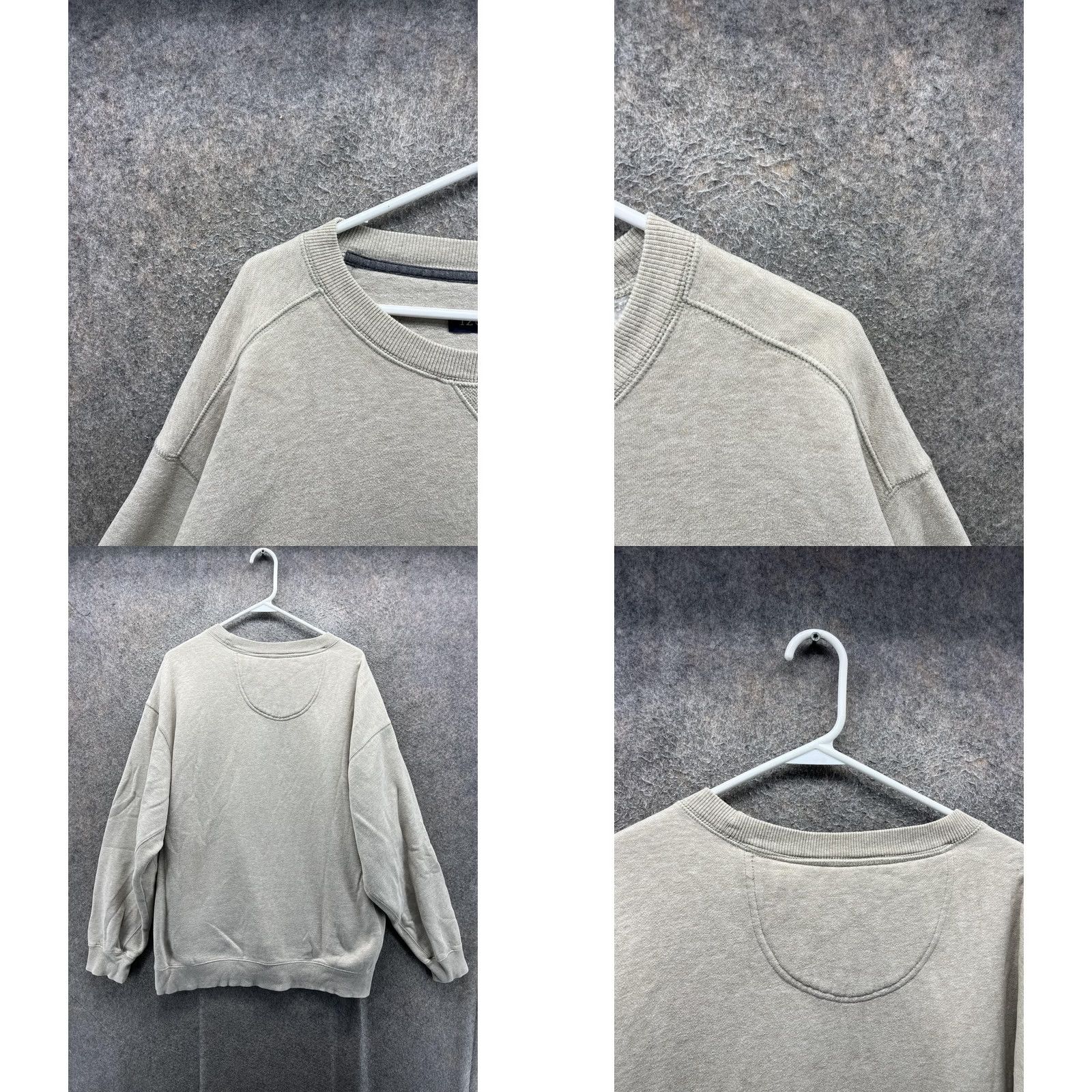 Izod IZOD Sweatshirt Mens XLT Gray Big Tall Fleece Crewneck Pullover Embroidered Logo Size US XL / EU 56 / 4 - 8 Thumbnail