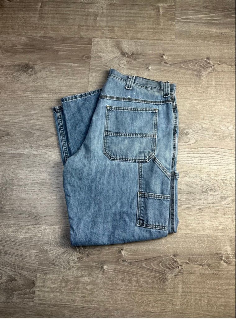 Lee Men's Distressed Lee Carpenter Relaxed Fit 36 x 30 Size US 36 / EU 52 - 2 Thumbnail