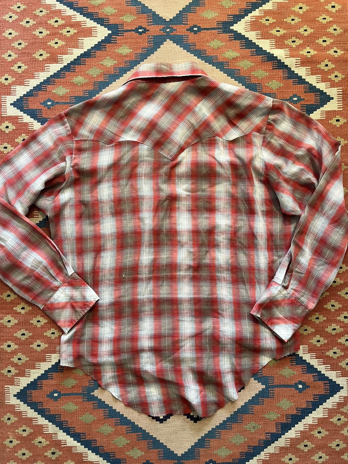 Japanese Brand Vintage cropped thrashed western Pearl snap shirt RARE Size US M / EU 48-50 / 2 - 2 Thumbnail