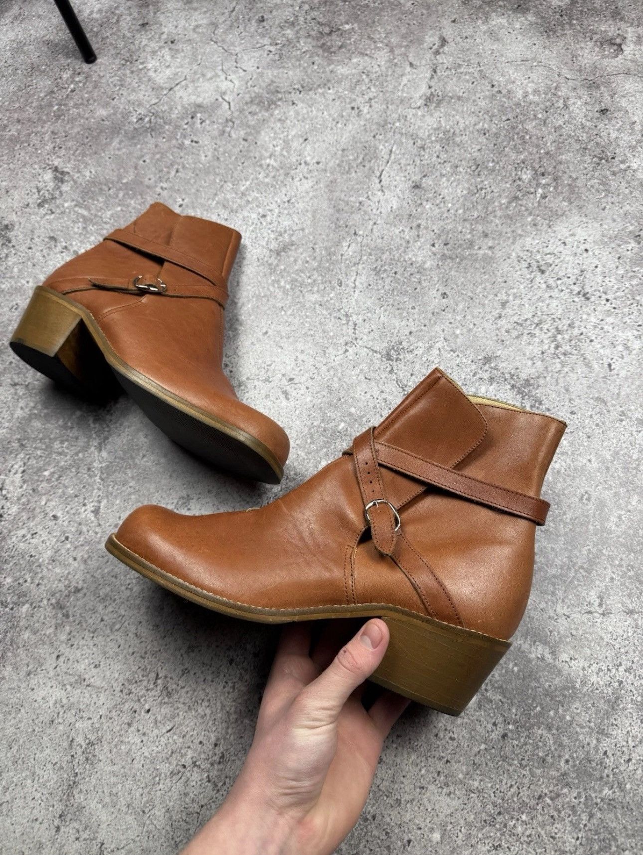 A.S.98 STRAPS BELTED A.S 98 style Boots Leather Style Rick Owens Size US 11 / EU 44 - 4 Thumbnail