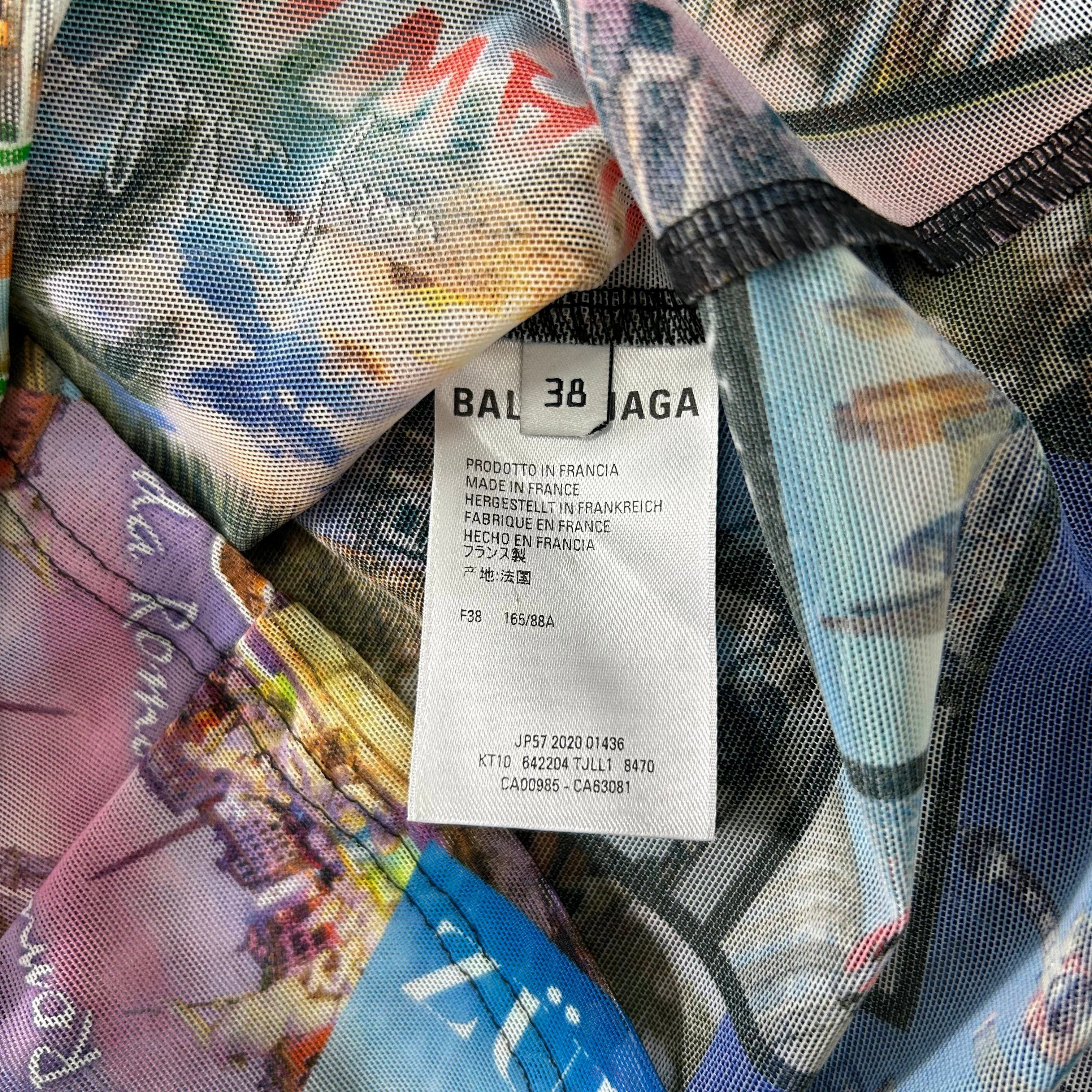 Balenciaga Balenciaga Postcard Print Mesh Long Sleeve Size US M / EU 48-50 / 2 - 9 Thumbnail