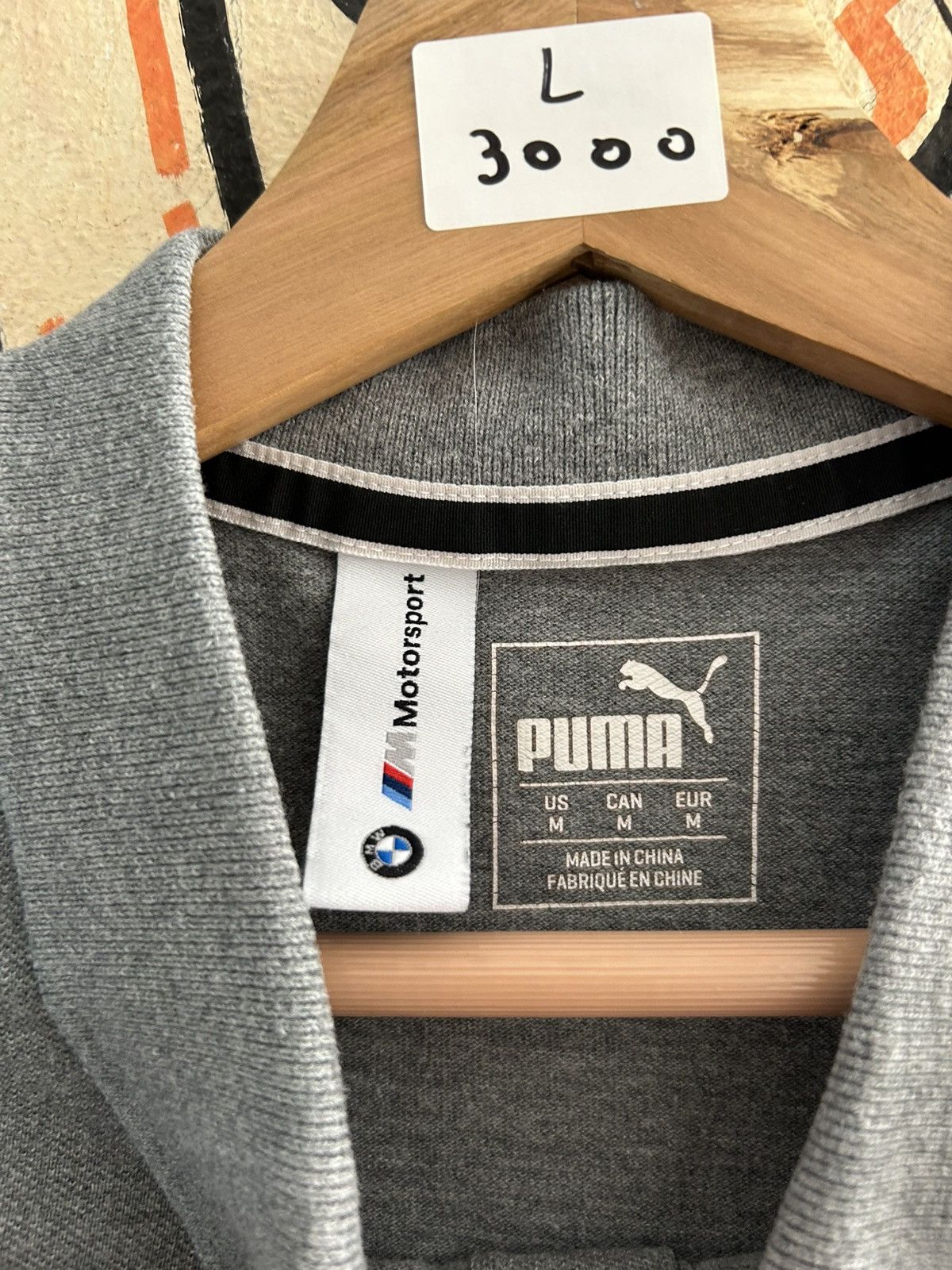 Vintage Puma x BMW Polo Tee Size US L / EU 52-54 / 3 - 3 Thumbnail