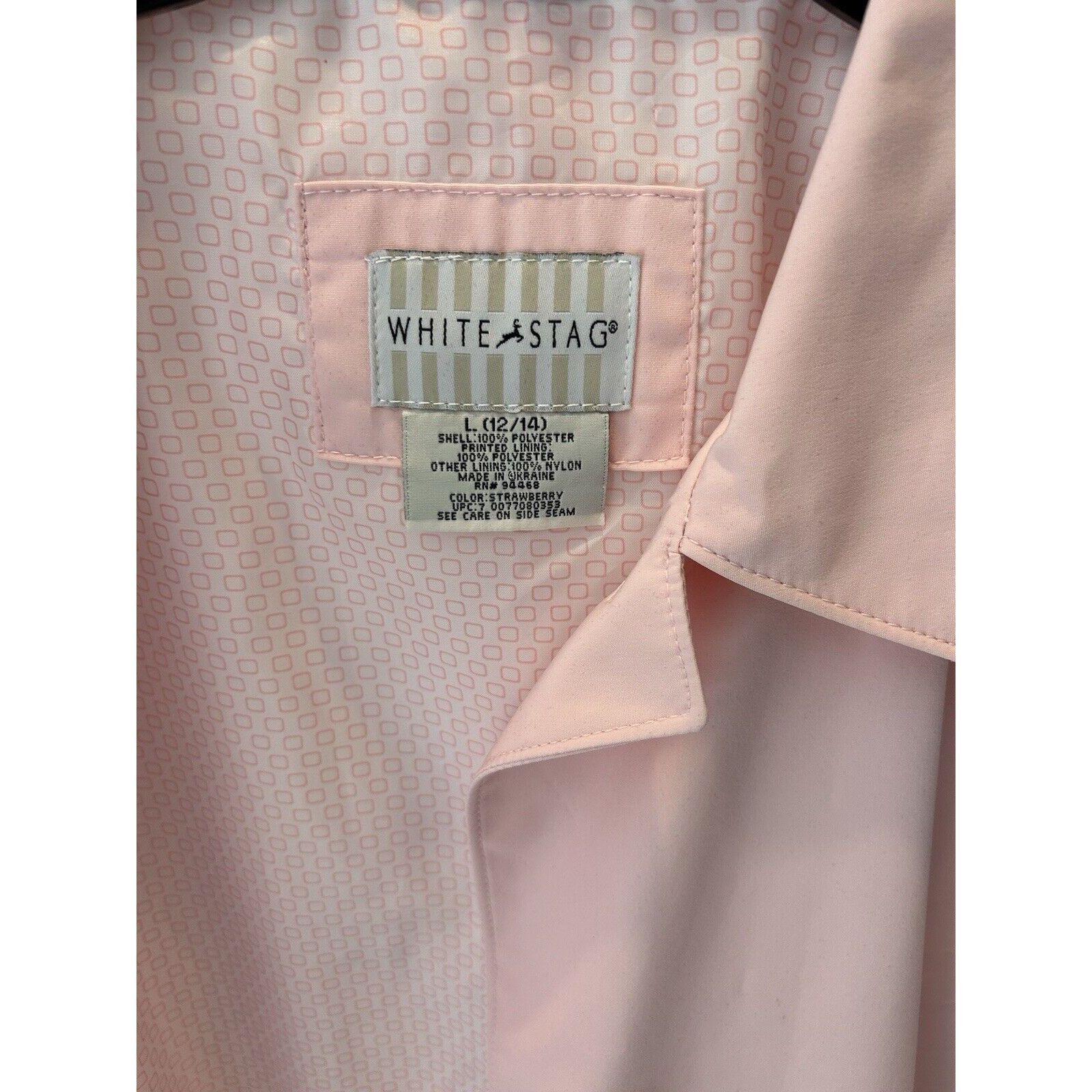 Other White Stag Women's Pink Polyester Trench Coat Size L 12/14 Size L / US 10 / IT 46 - 9 Thumbnail