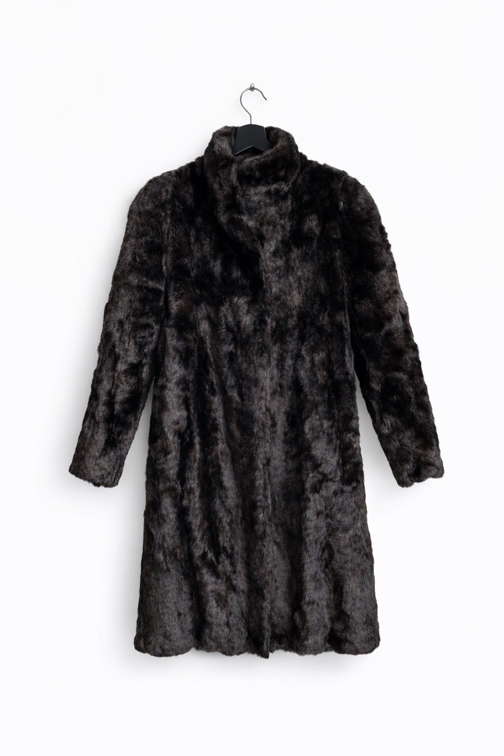 Vintage Vintage Jean Louis de Paris Faux Fur Long Coat Black Size M / US 6-8 / IT 42-44 - 1 Thumbnail