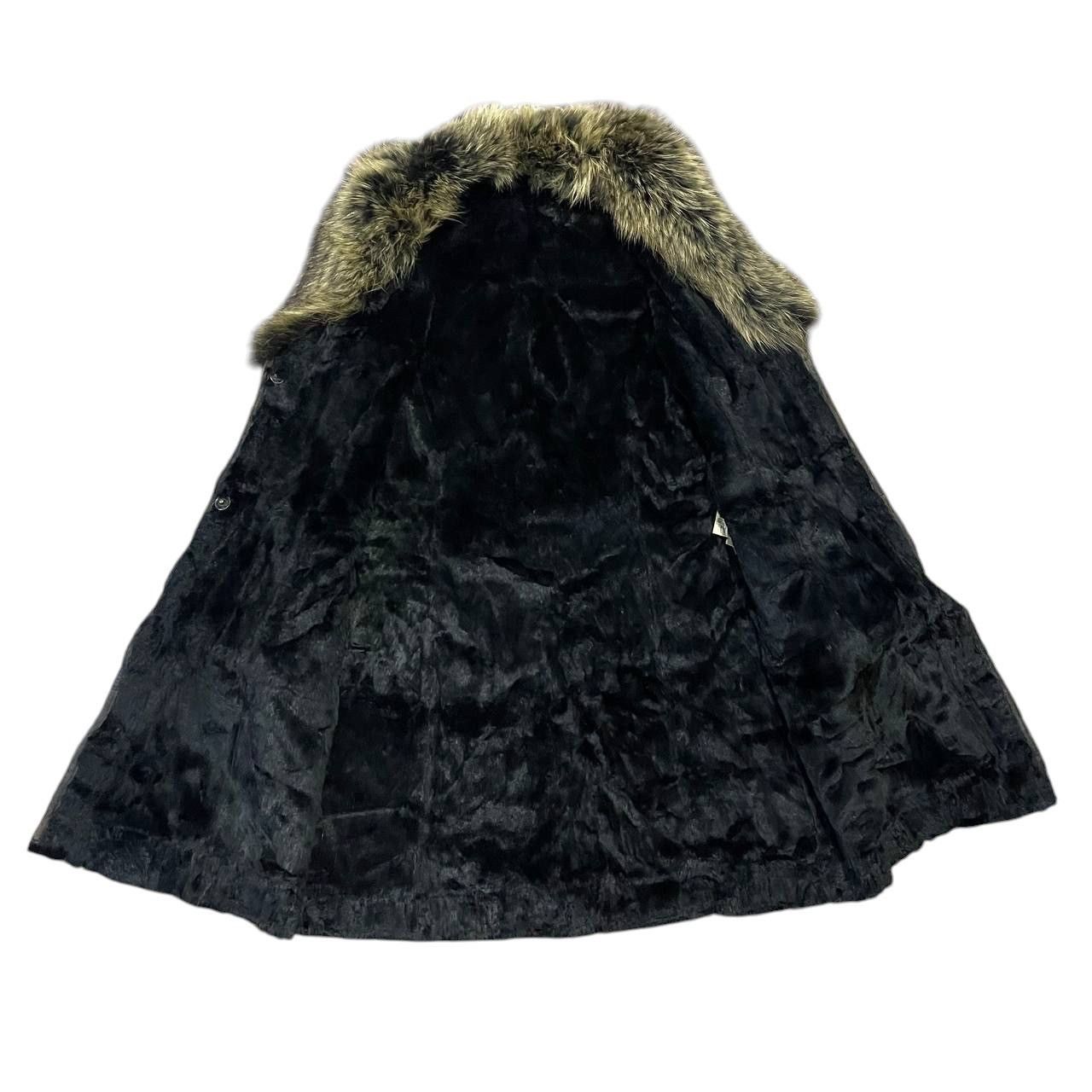 Le Grande Bleu (L.G.B.) Vintage If Six Was Nine LGB Style Fur Leather Jacket Size L / US 10 / IT 46 - 7 Thumbnail